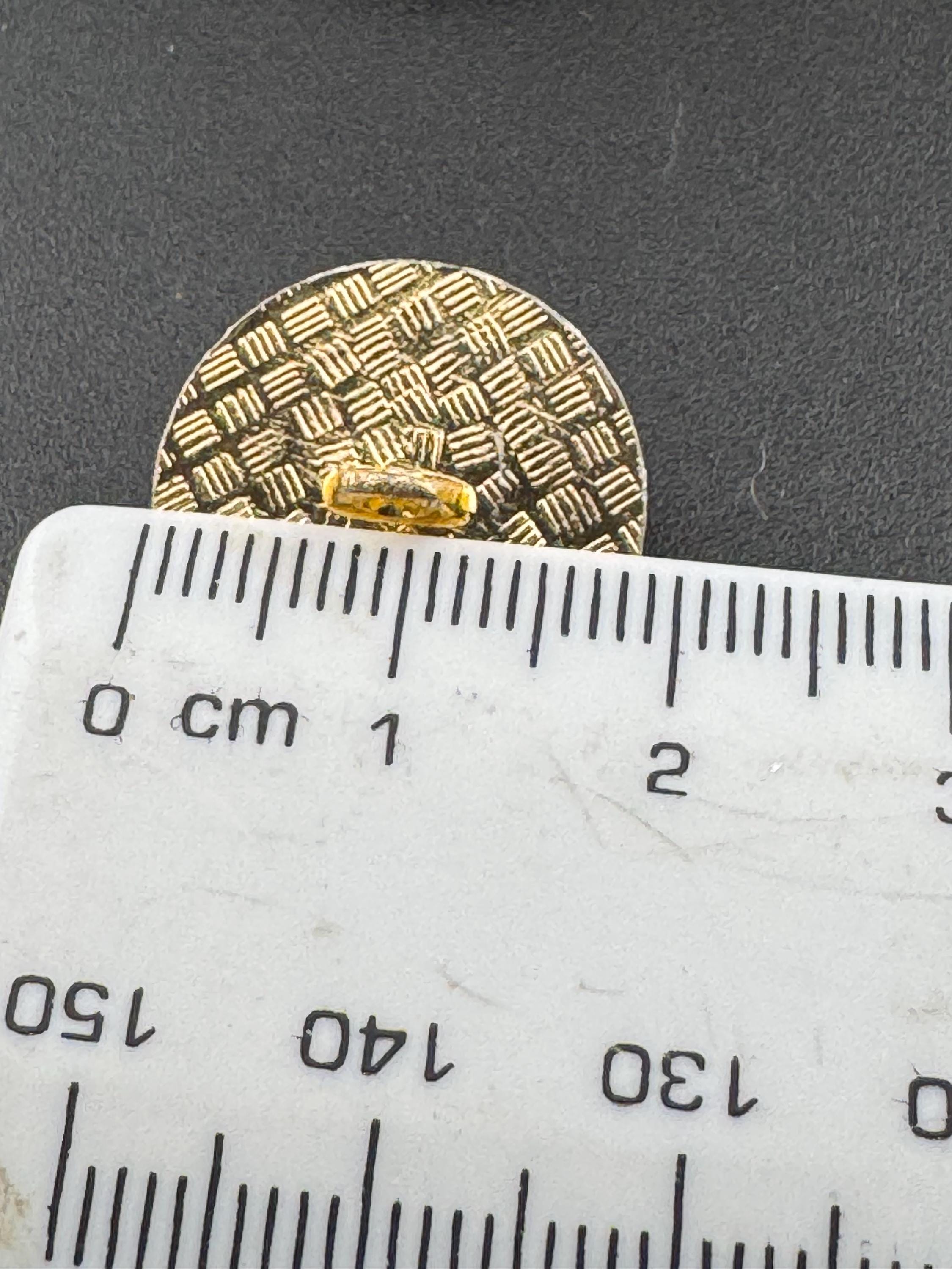 Vintage Gold Tone Conical Buttons: 18mm Sewing Supplies (Pack of 10)