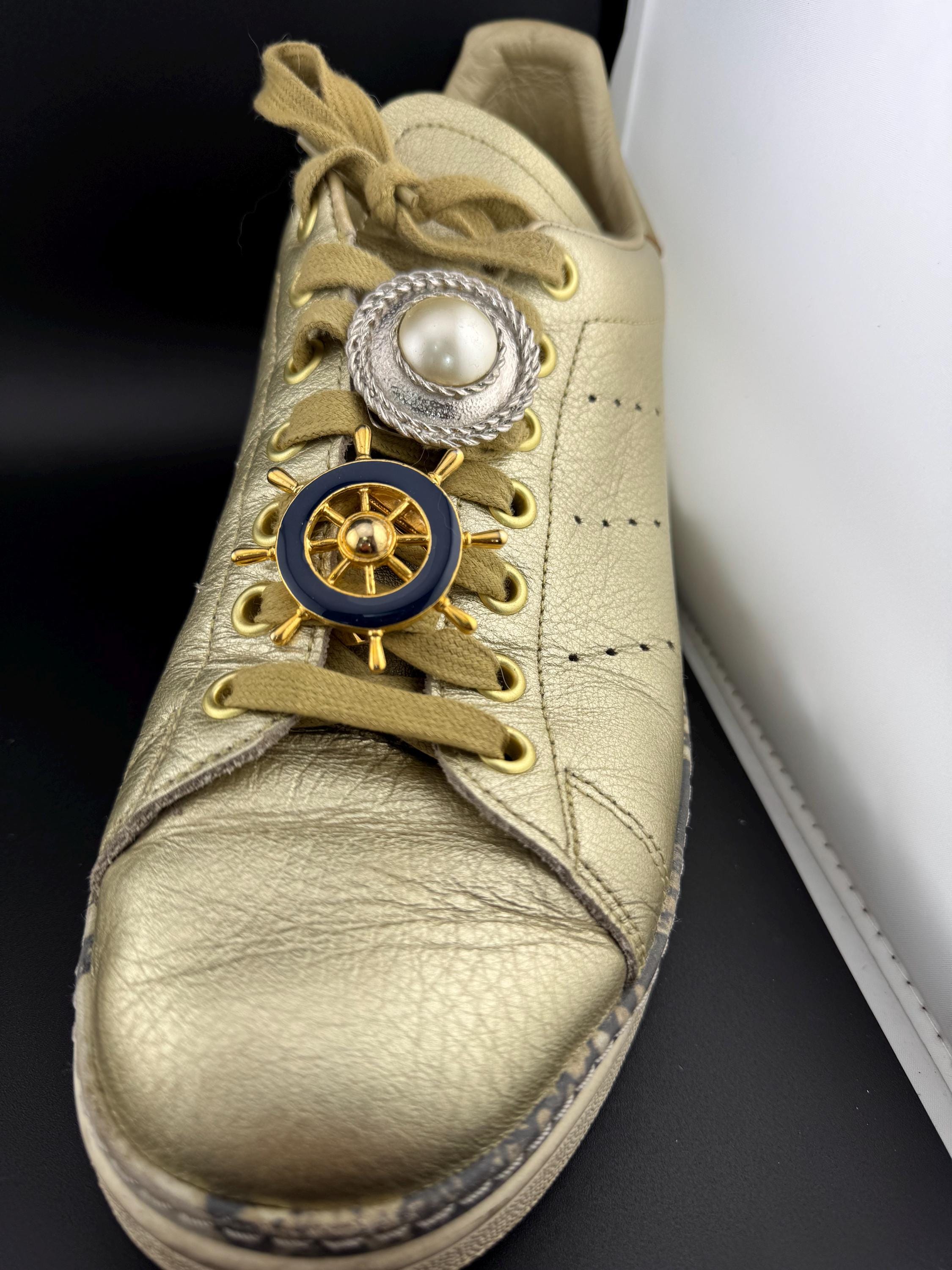 vintage gold French coin Scarf Clip ring , old shop stock