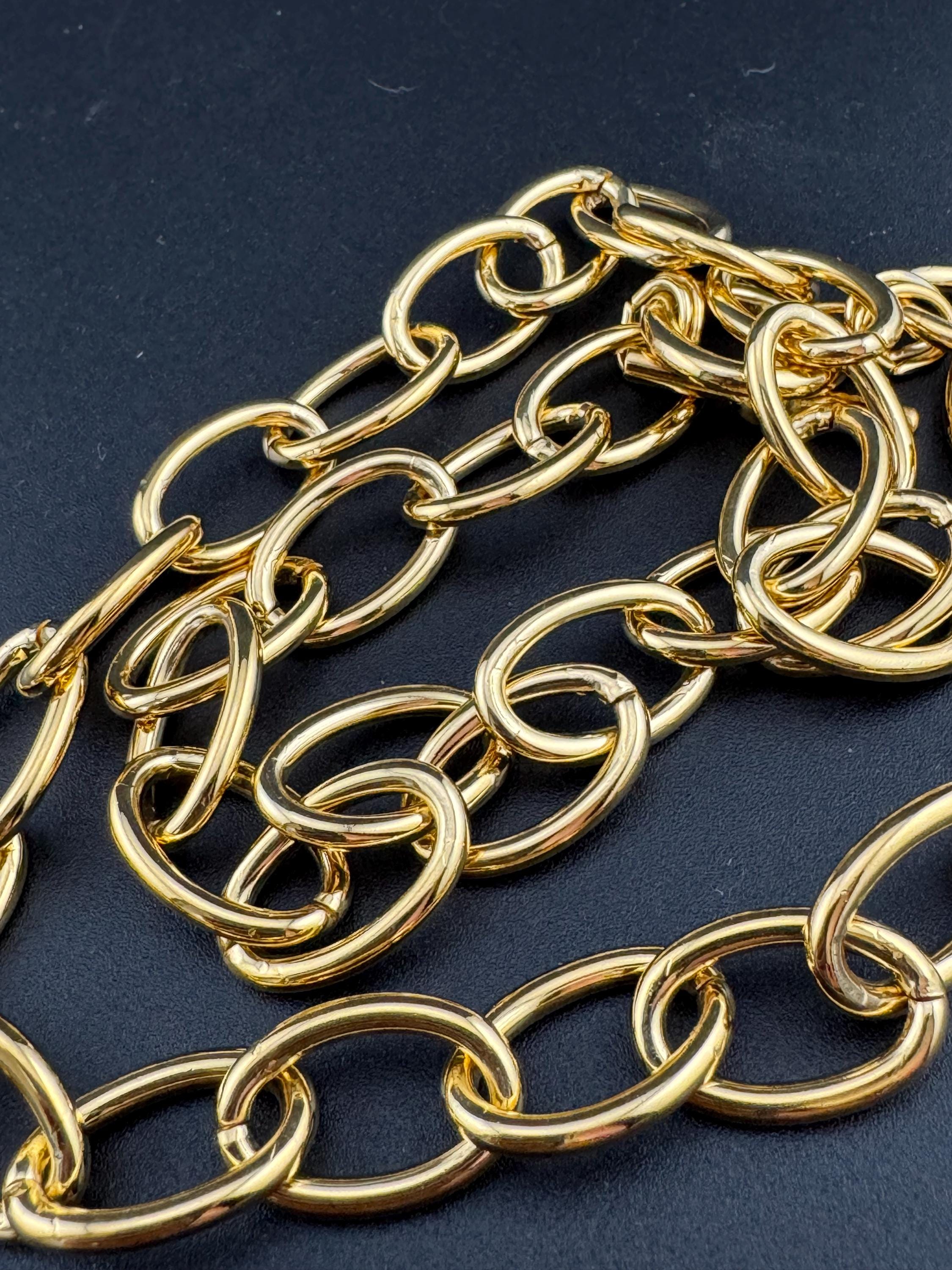 Y2K Heart Charm Pendant Necklace: Chunky Gold Cable Chain