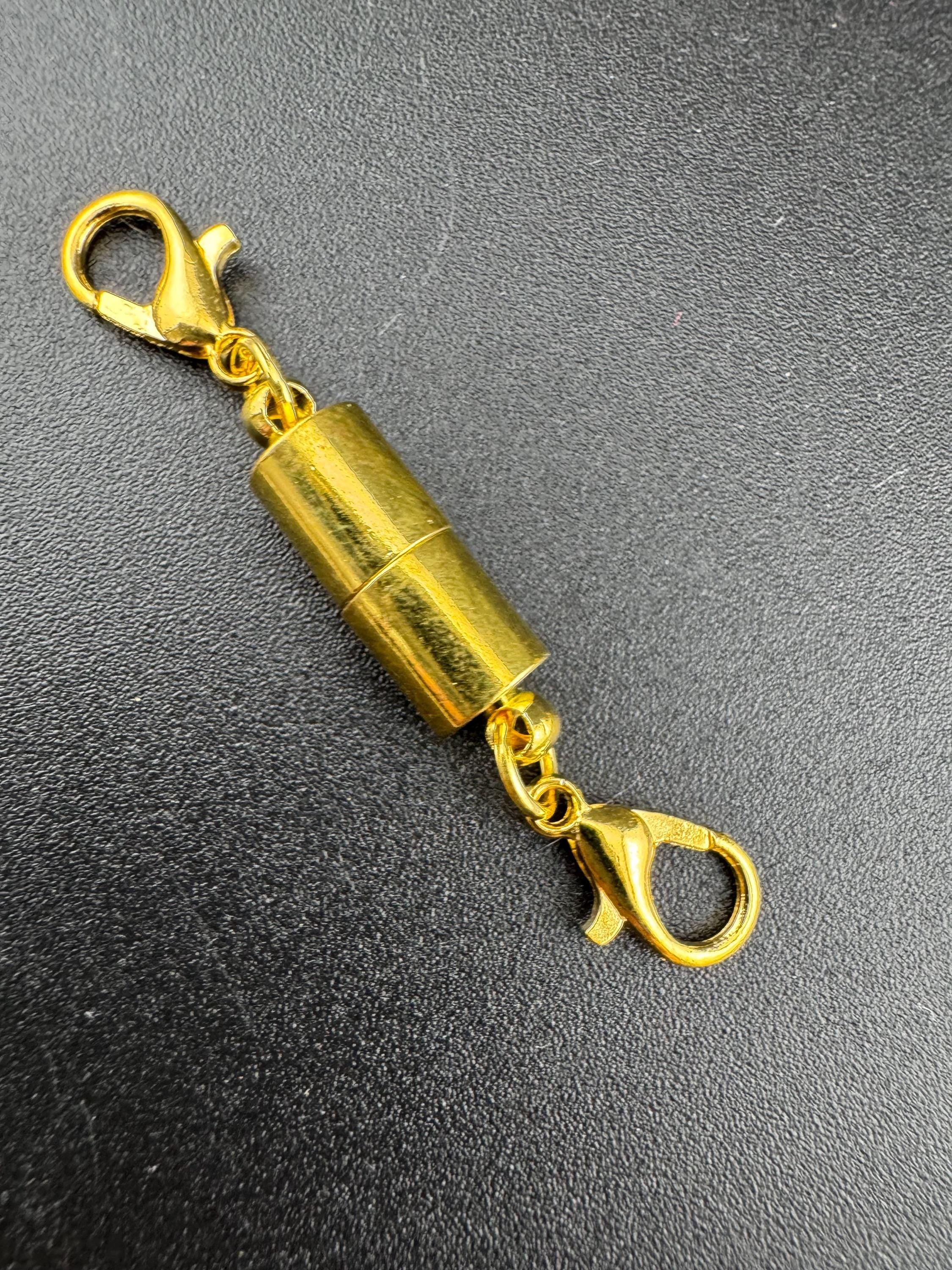 Magnetic Necklace Clasp Converter: Gold or Silver Tone, Easy Fastening