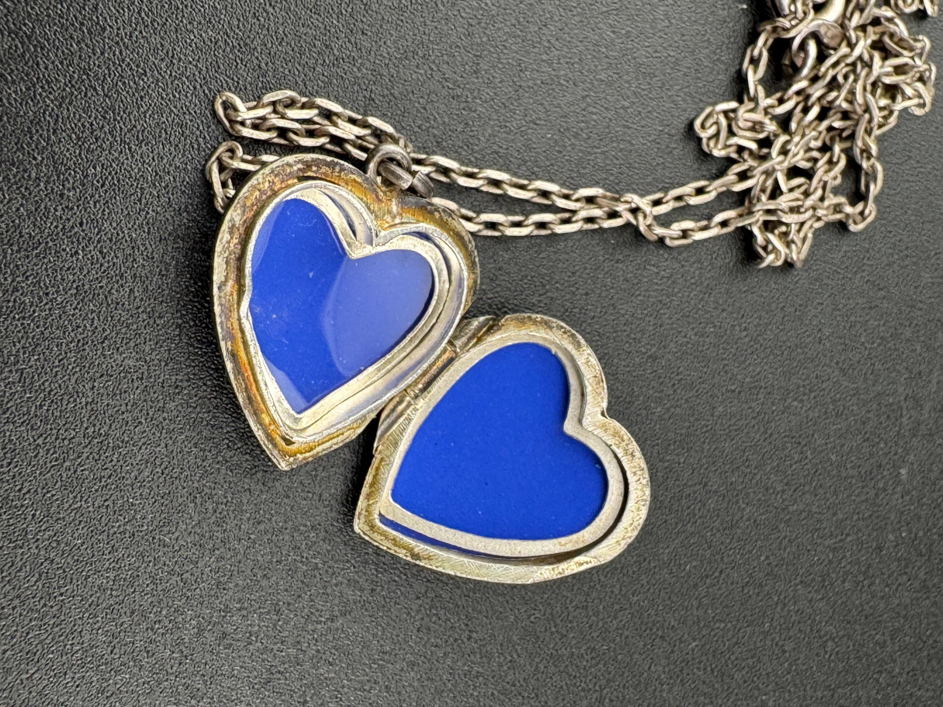 Vintage small heart silver photo Locket with engraved design, memorial keepsake stamped on a 925 silver chain