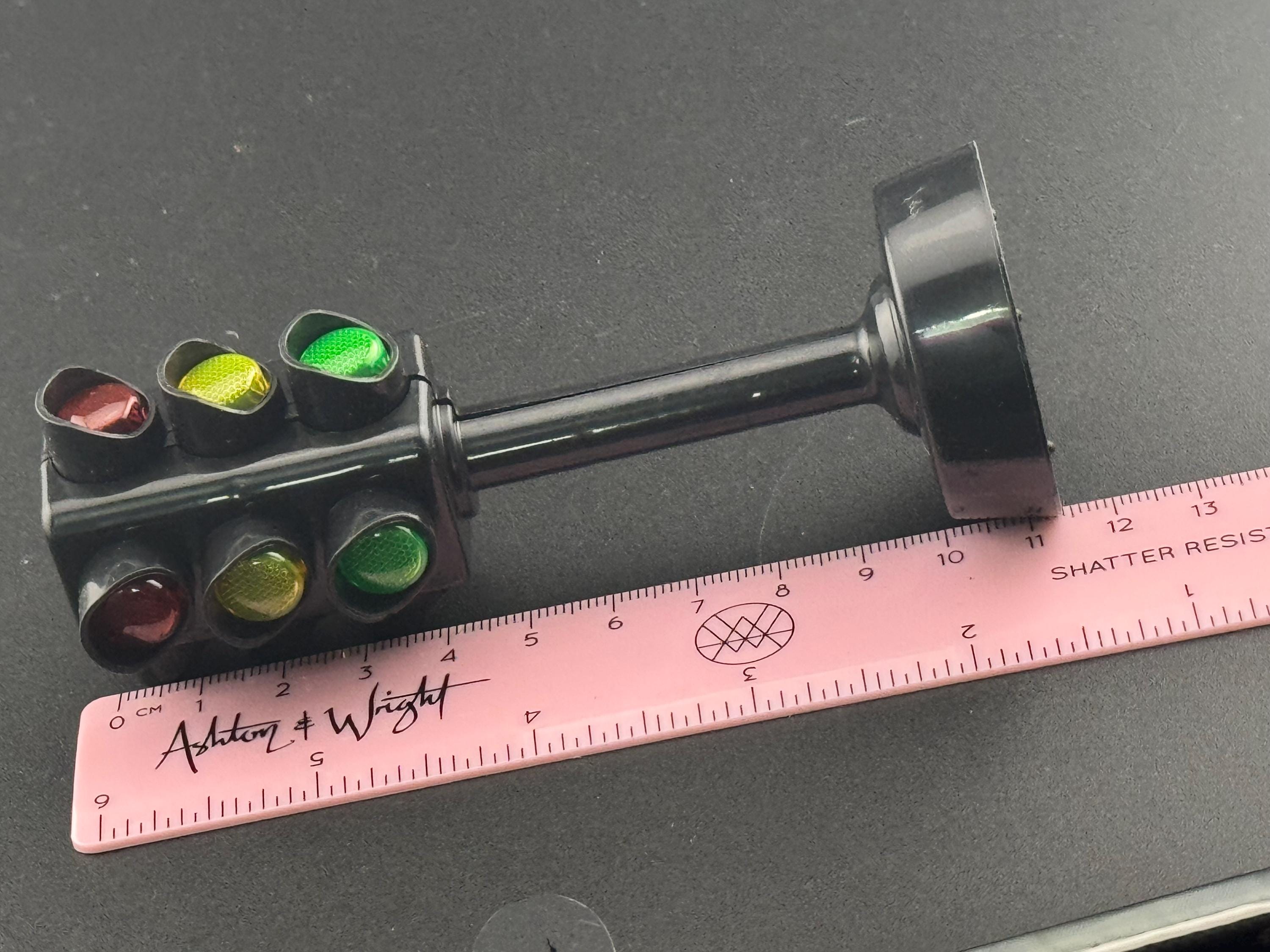 Miniature Traffic Light Cake Topper: Reusable Birthday Decoration