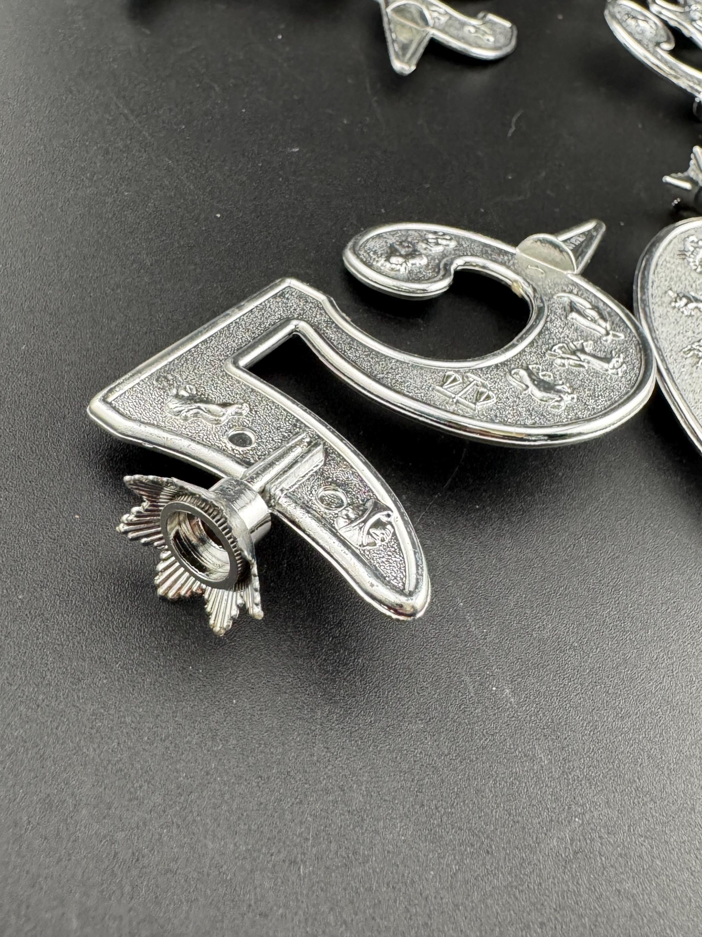 Silver Plastic Number Cake Topper Candle Holder: Birthday Anniversary