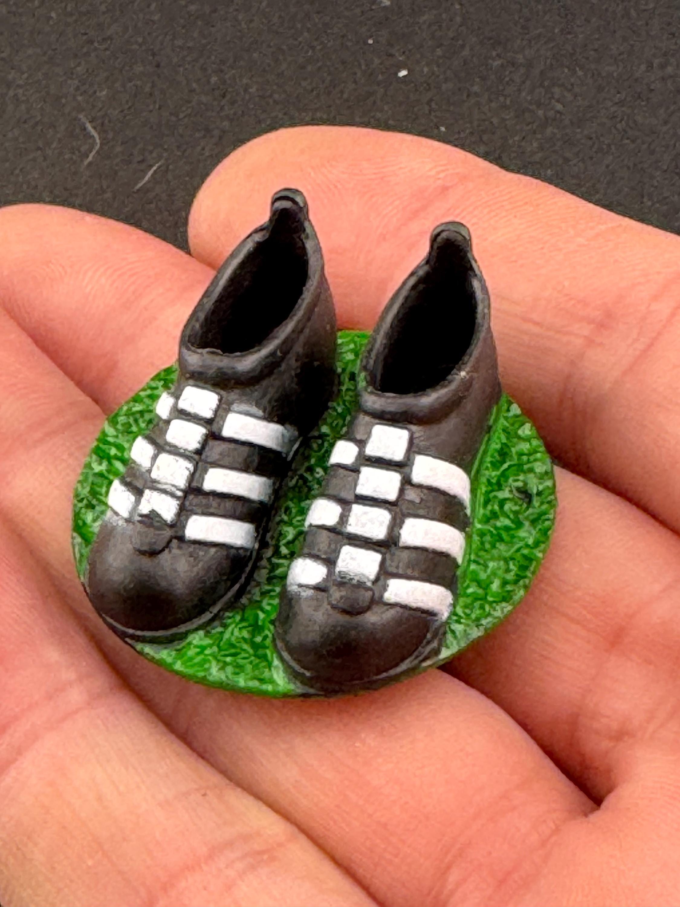 men’s footballer birthday cake topper, novelty sports, man playing football figure decoration