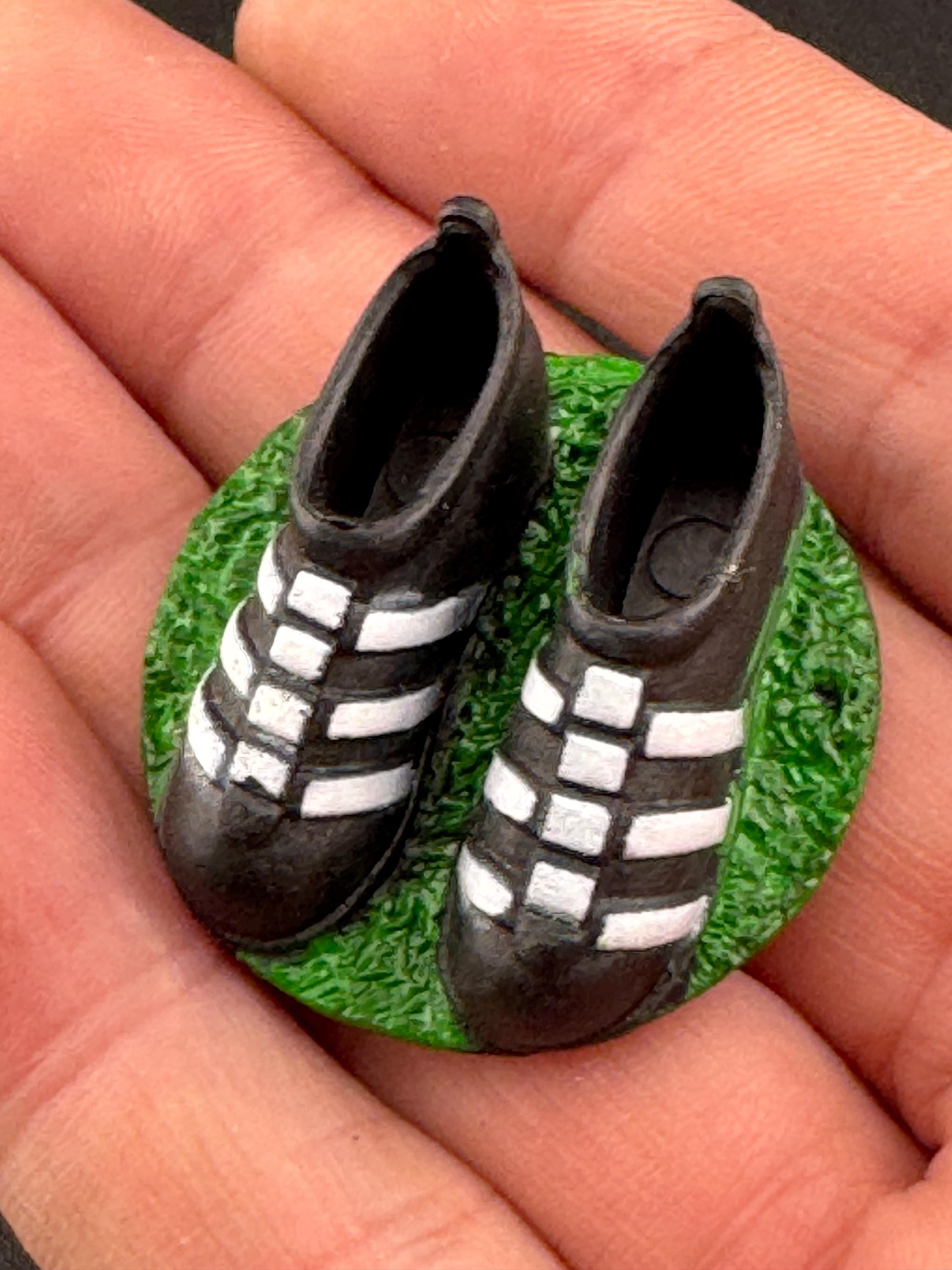 men’s footballer birthday cake topper, novelty sports, man playing football figure decoration