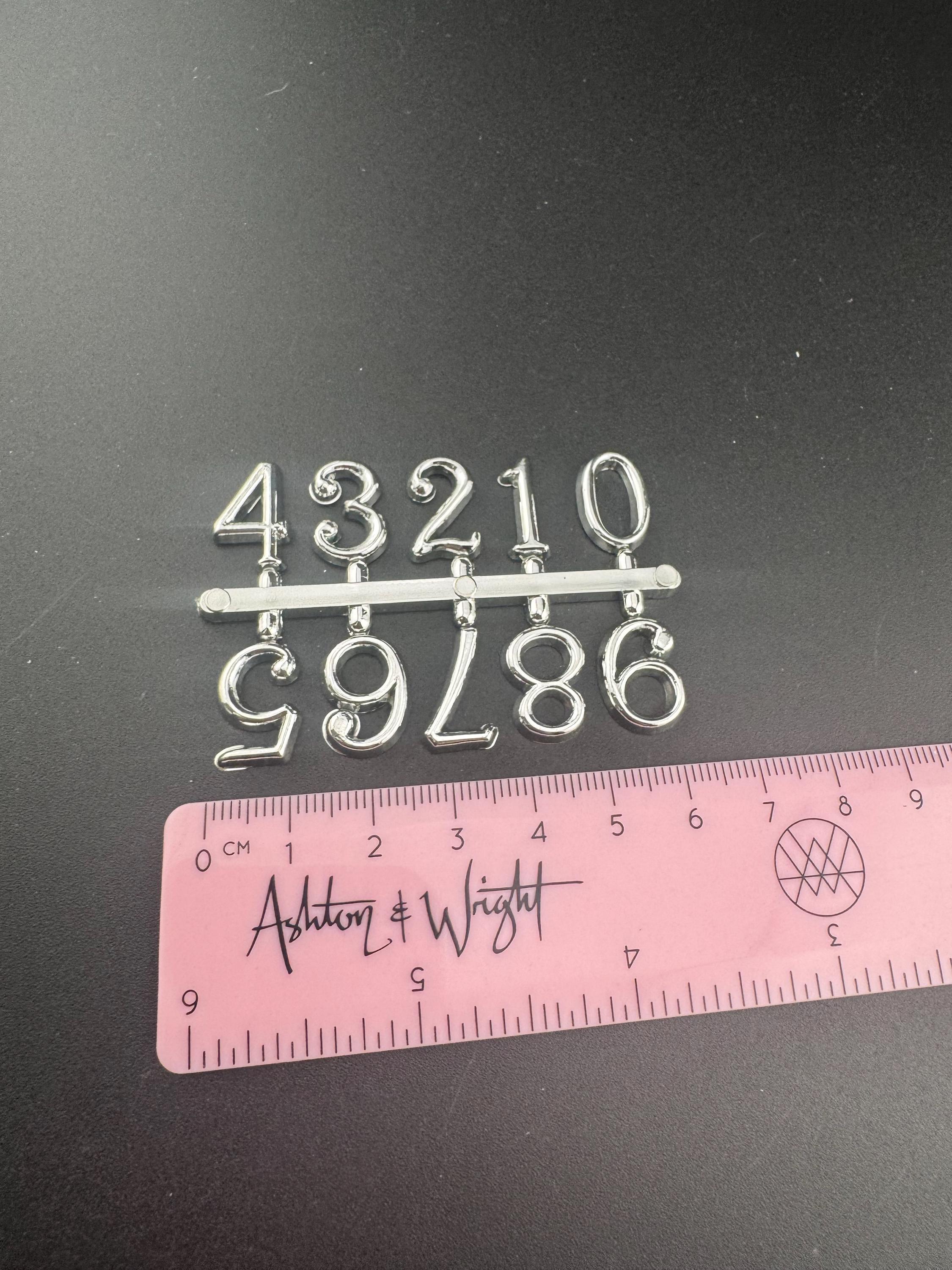 Silver Birthday Cake Number Toppers: Plastic Age Set