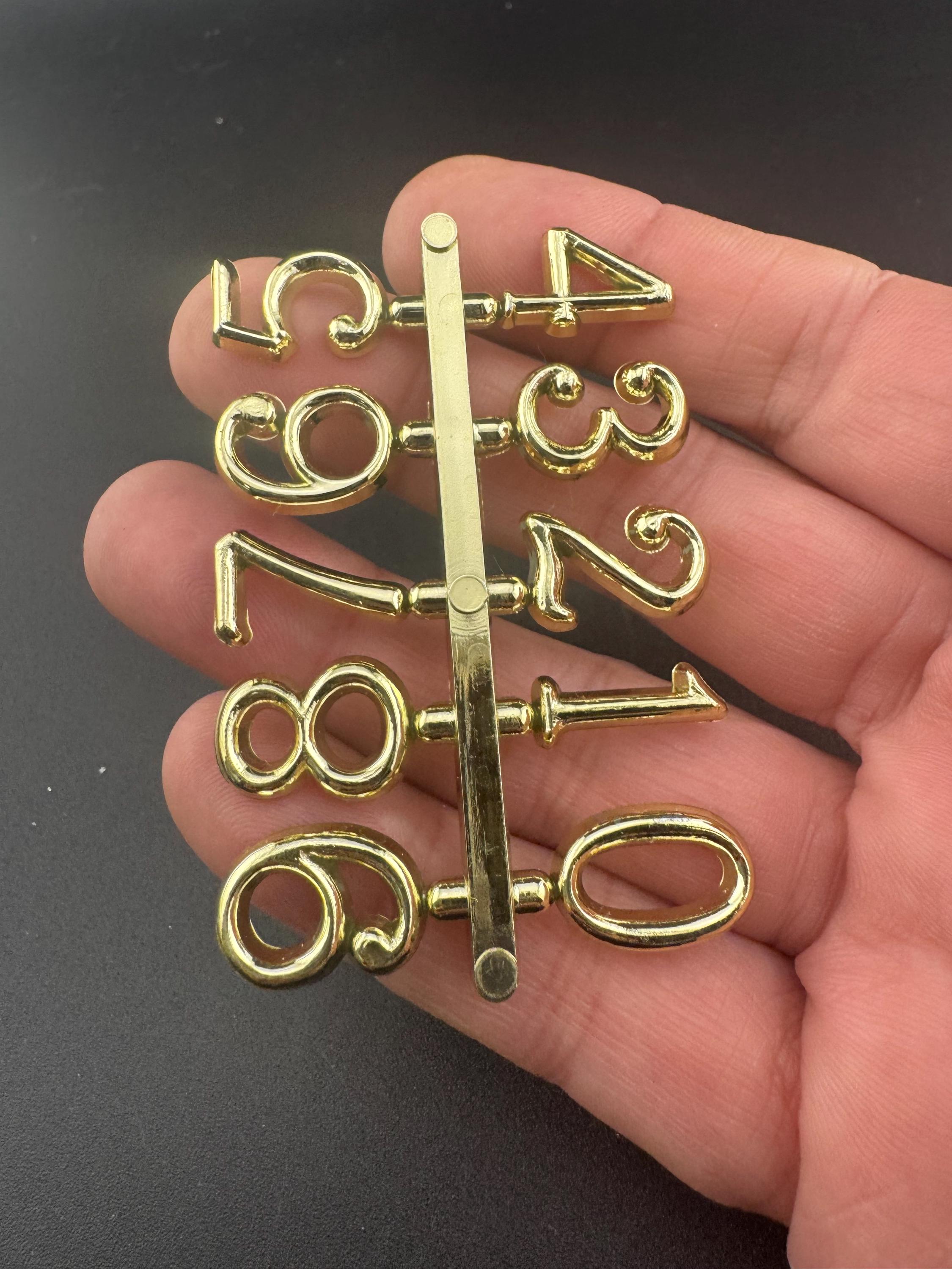 Gold Birthday Cake Number Toppers: Plastic Age Set