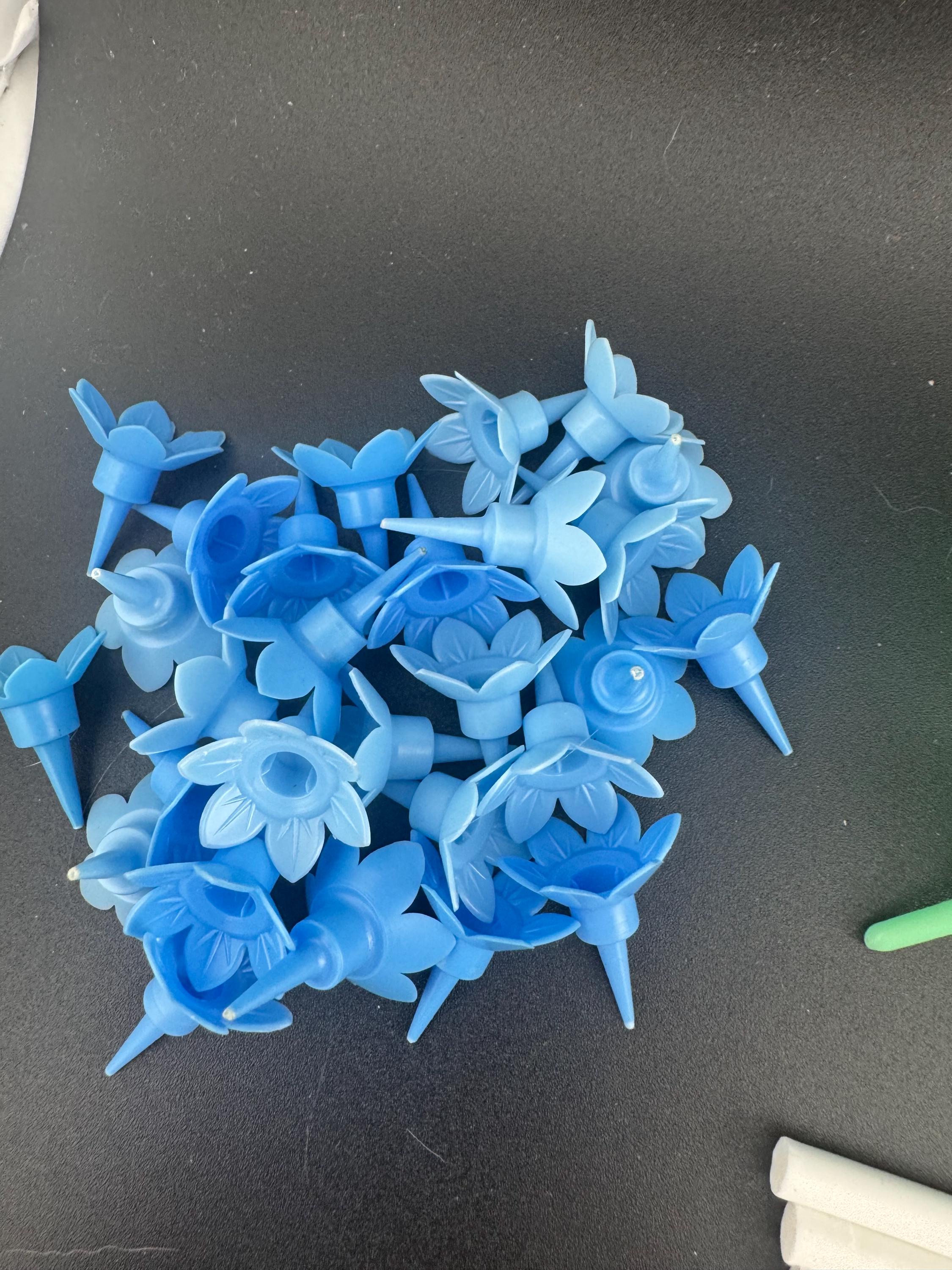 Birthday Cake Candles and Holders: Assorted Colors