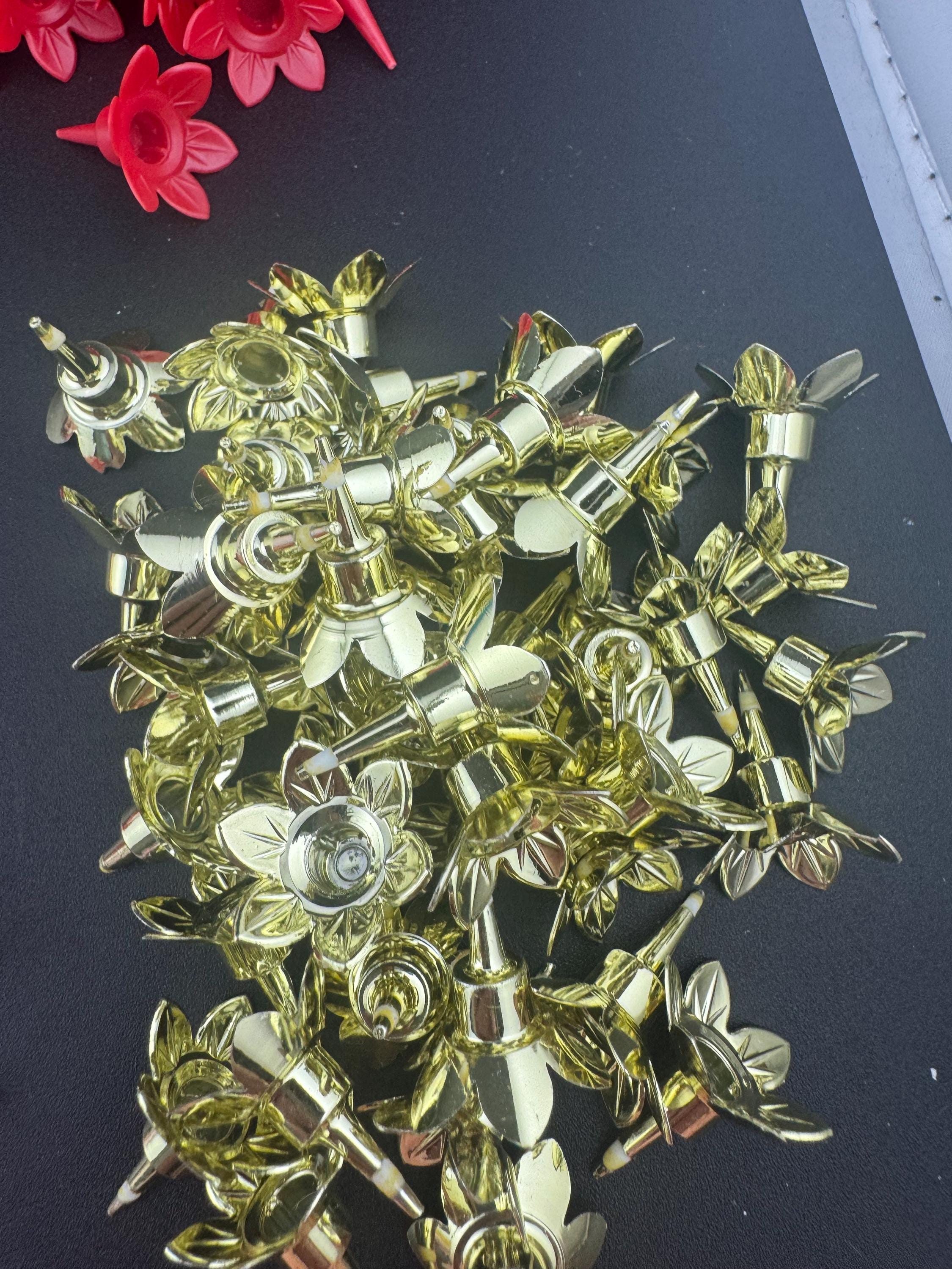 Birthday Cake Candles and Holders: Assorted Colors