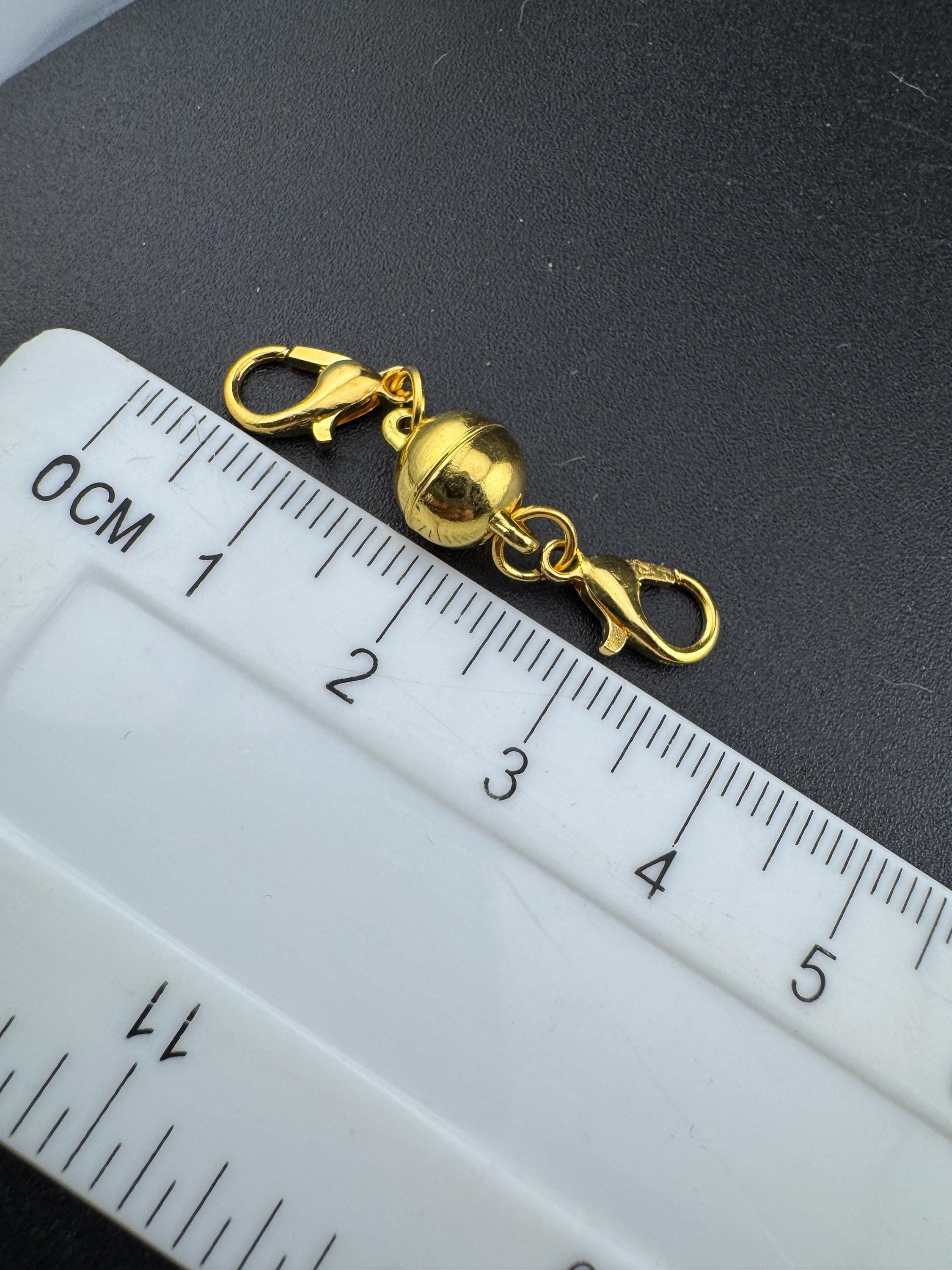 Magnetic Necklace Clasp Converter: Gold or Silver Tone, Easy Fastening