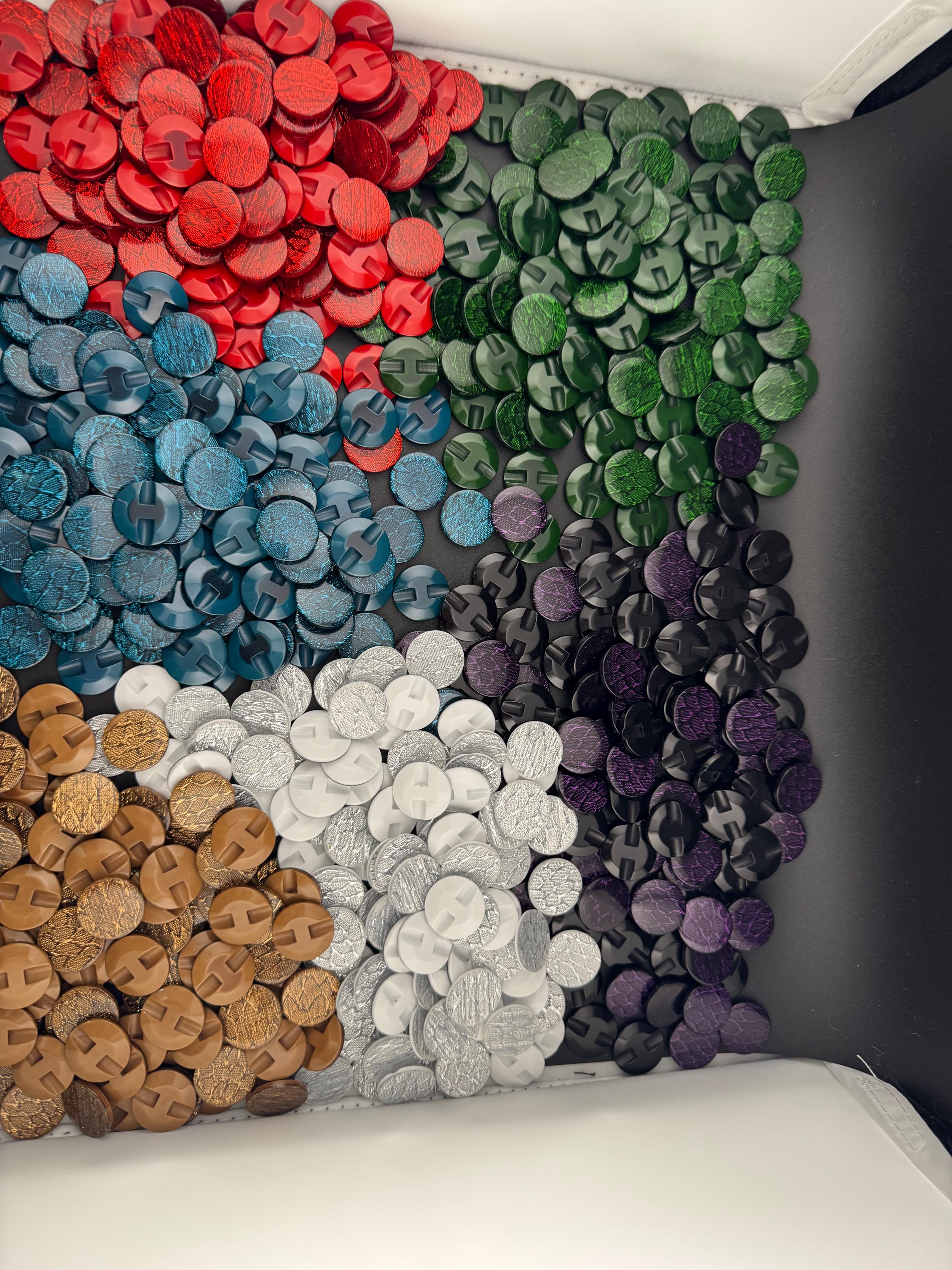 Snake Print Plastic Buttons: 21mm Shimmering Craft Supplies