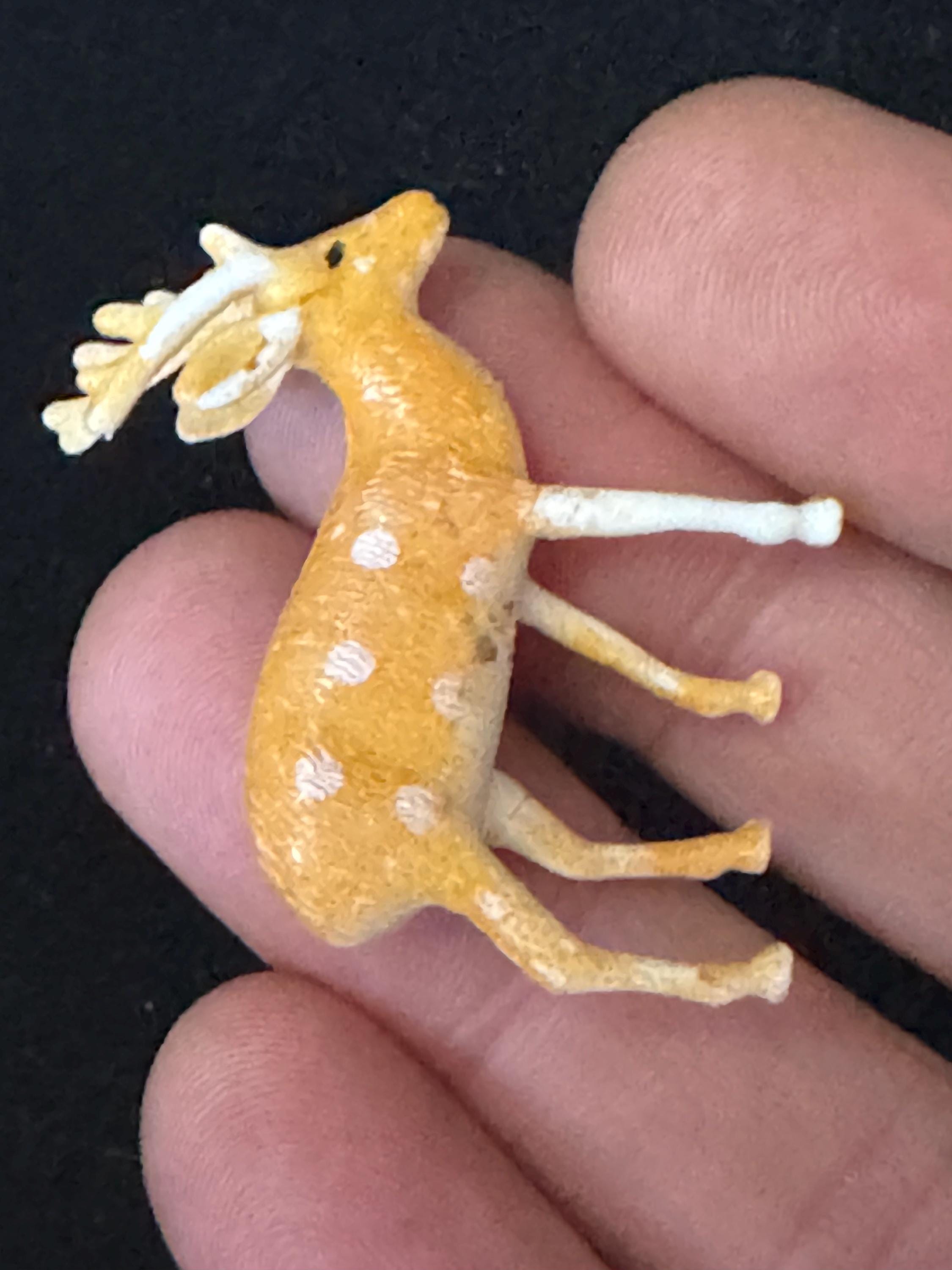 Vintage Reindeer Plastic Cake Topper: Christmas Decor