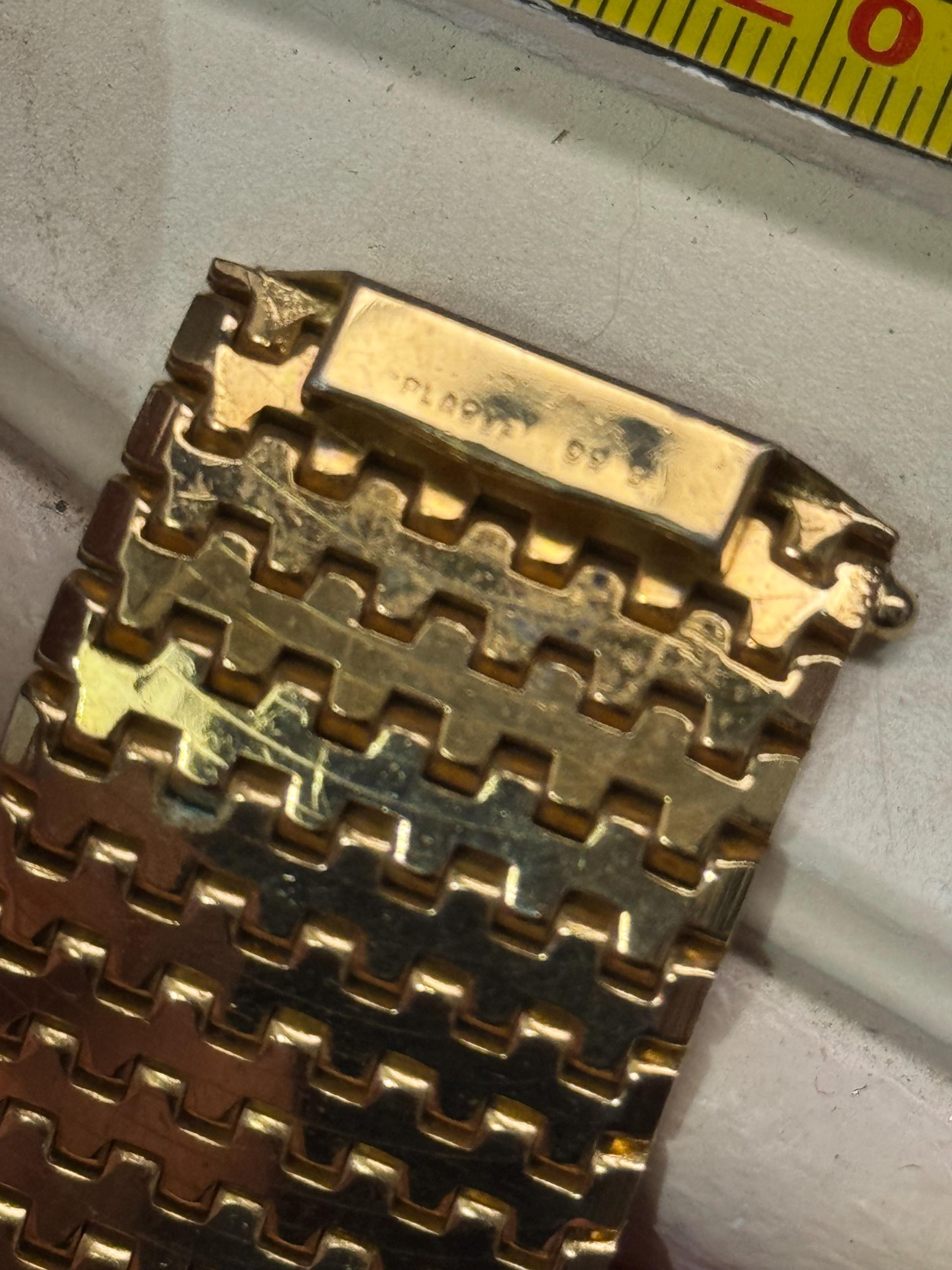 1970s Italian 18k Gold Plated Cuff Bracelet