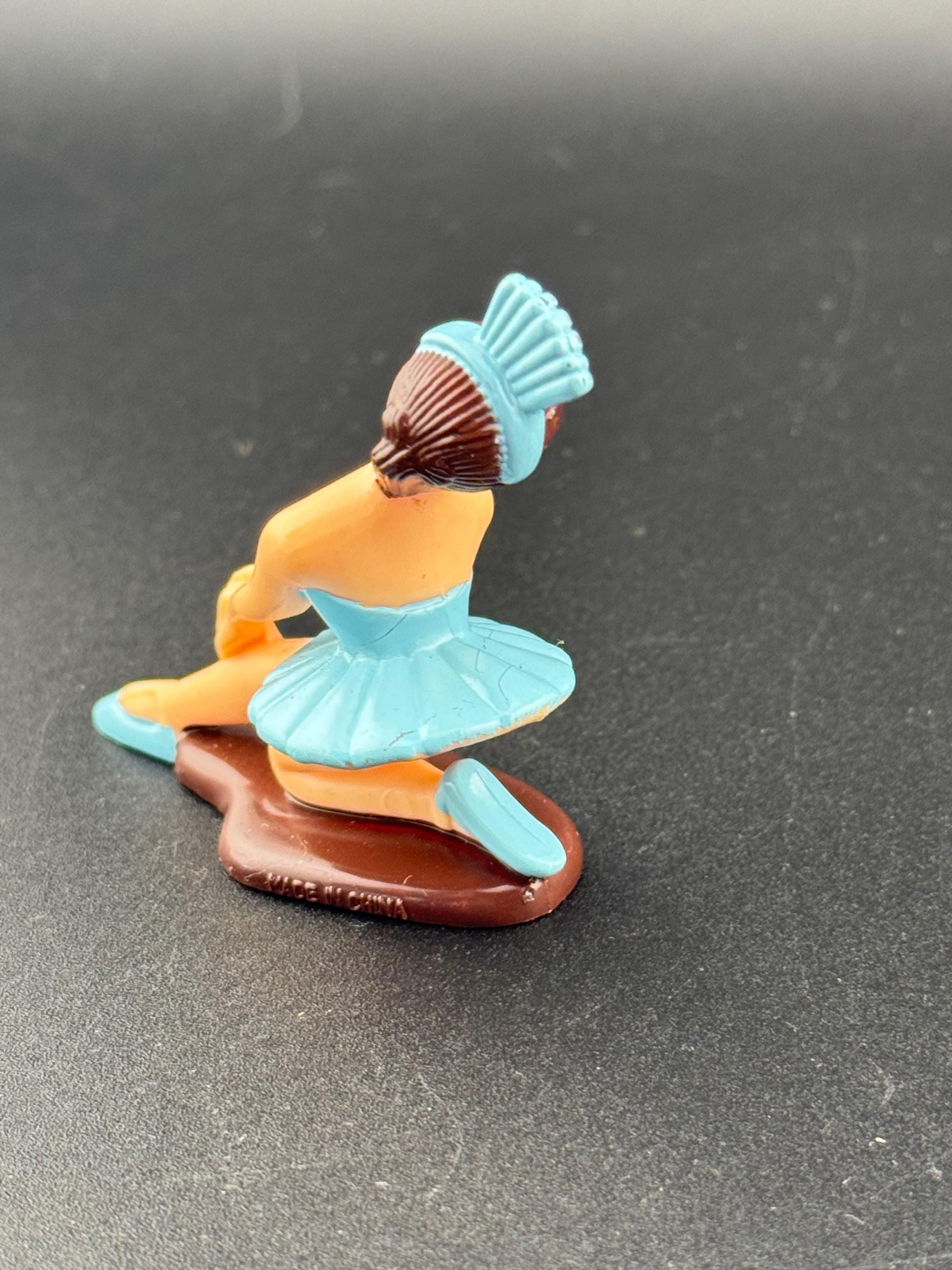 Novelty ballerina in a light blue dress plastic Cake topper, ballet dancer decoration