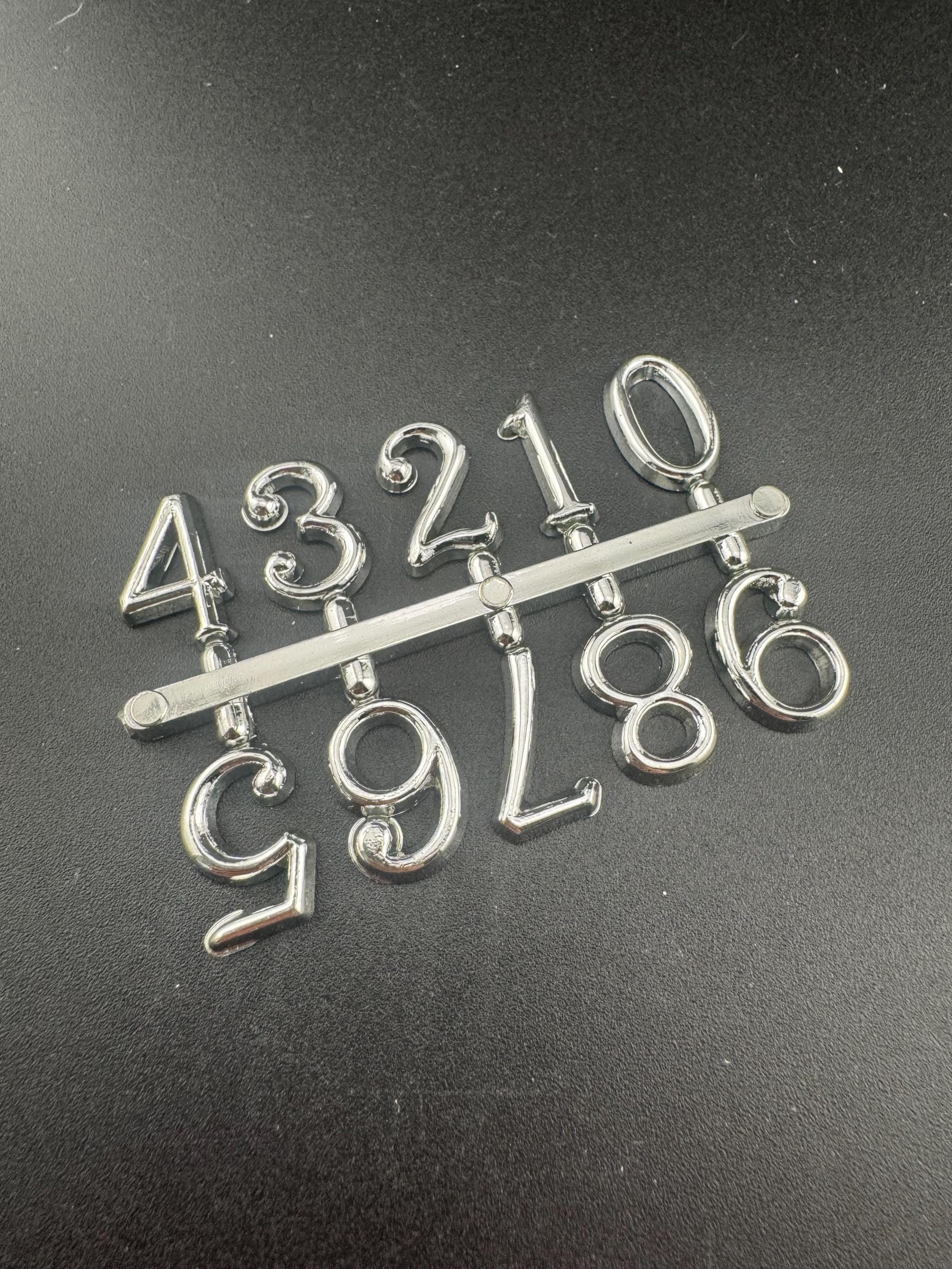 Silver Birthday Cake Number Toppers: Plastic Age Set