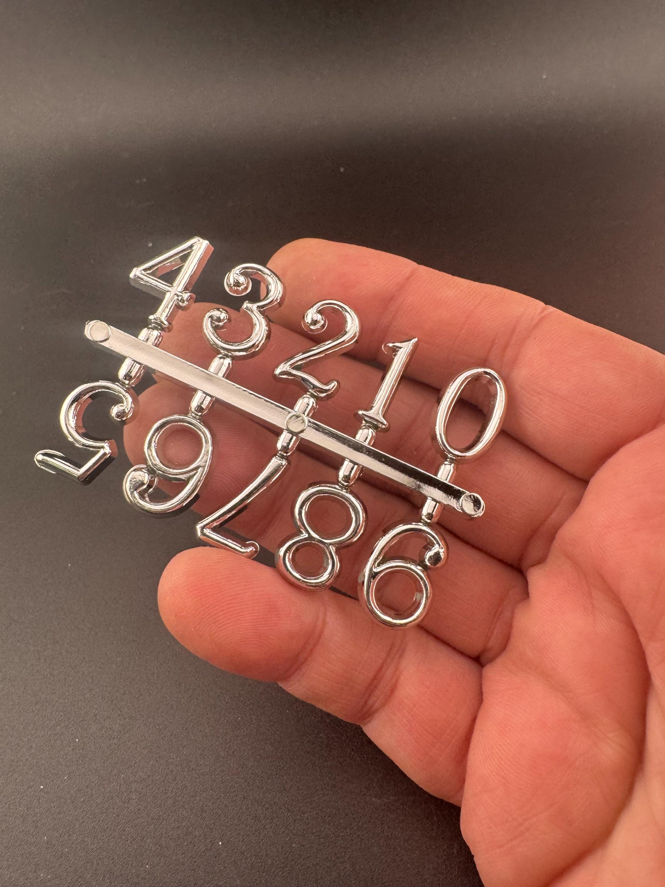 Silver Birthday Cake Number Toppers: Plastic Age Set