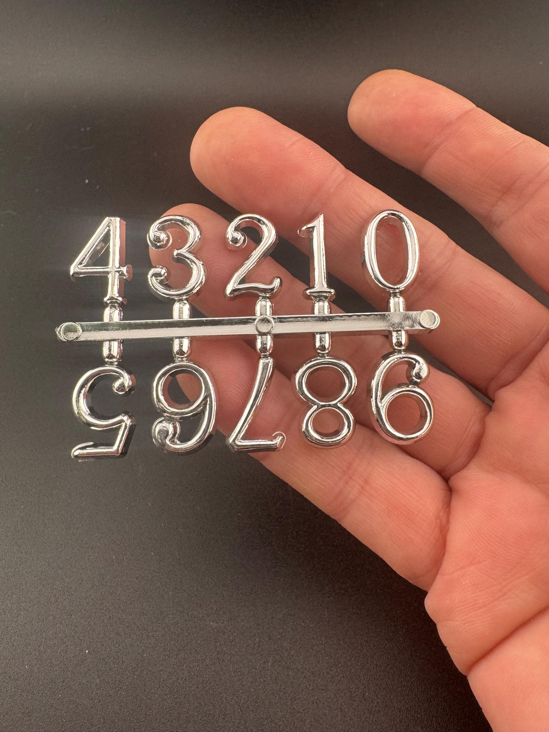 Silver Birthday Cake Number Toppers: Plastic Age Set