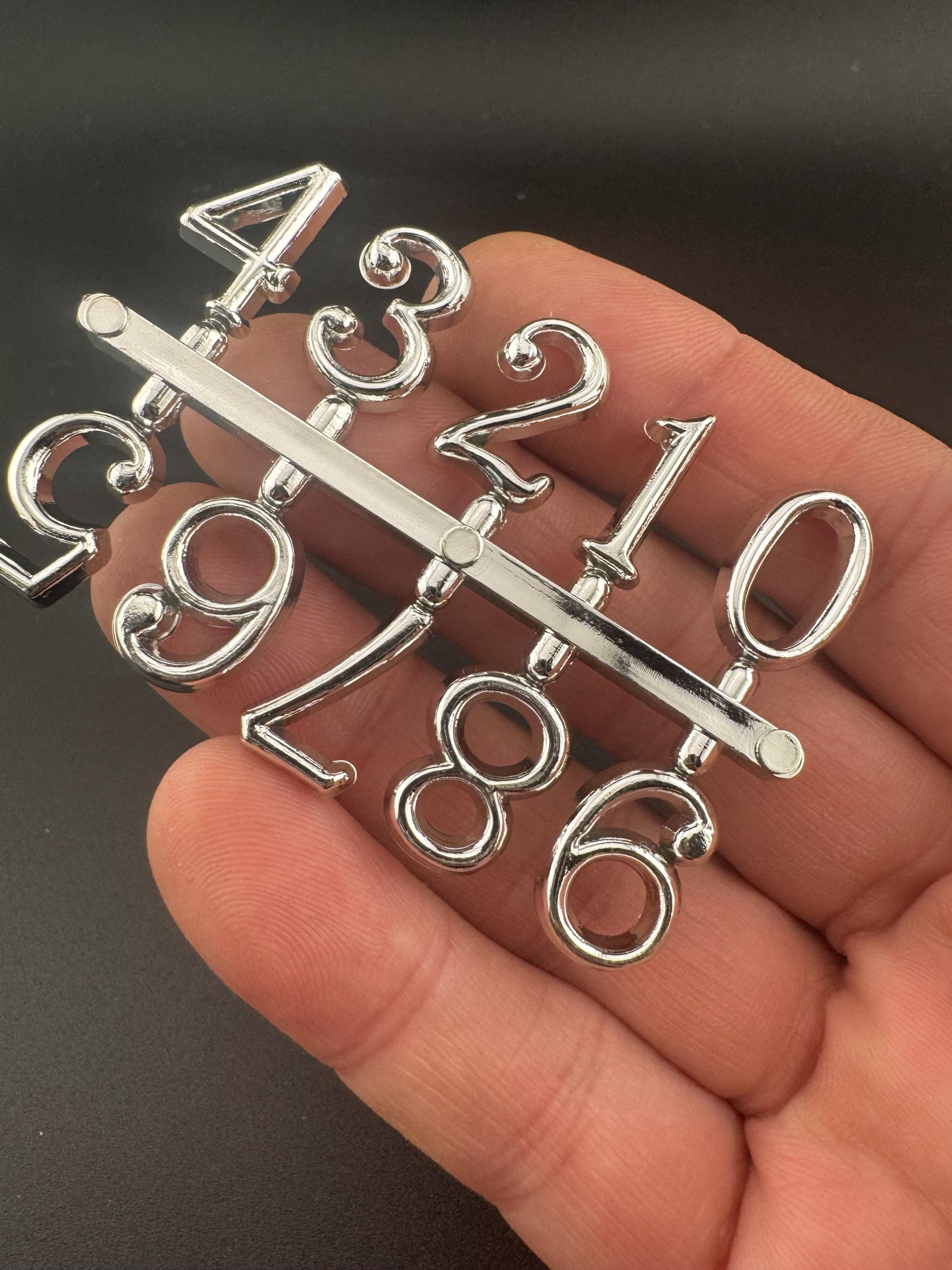 Silver Birthday Cake Number Toppers: Plastic Age Set