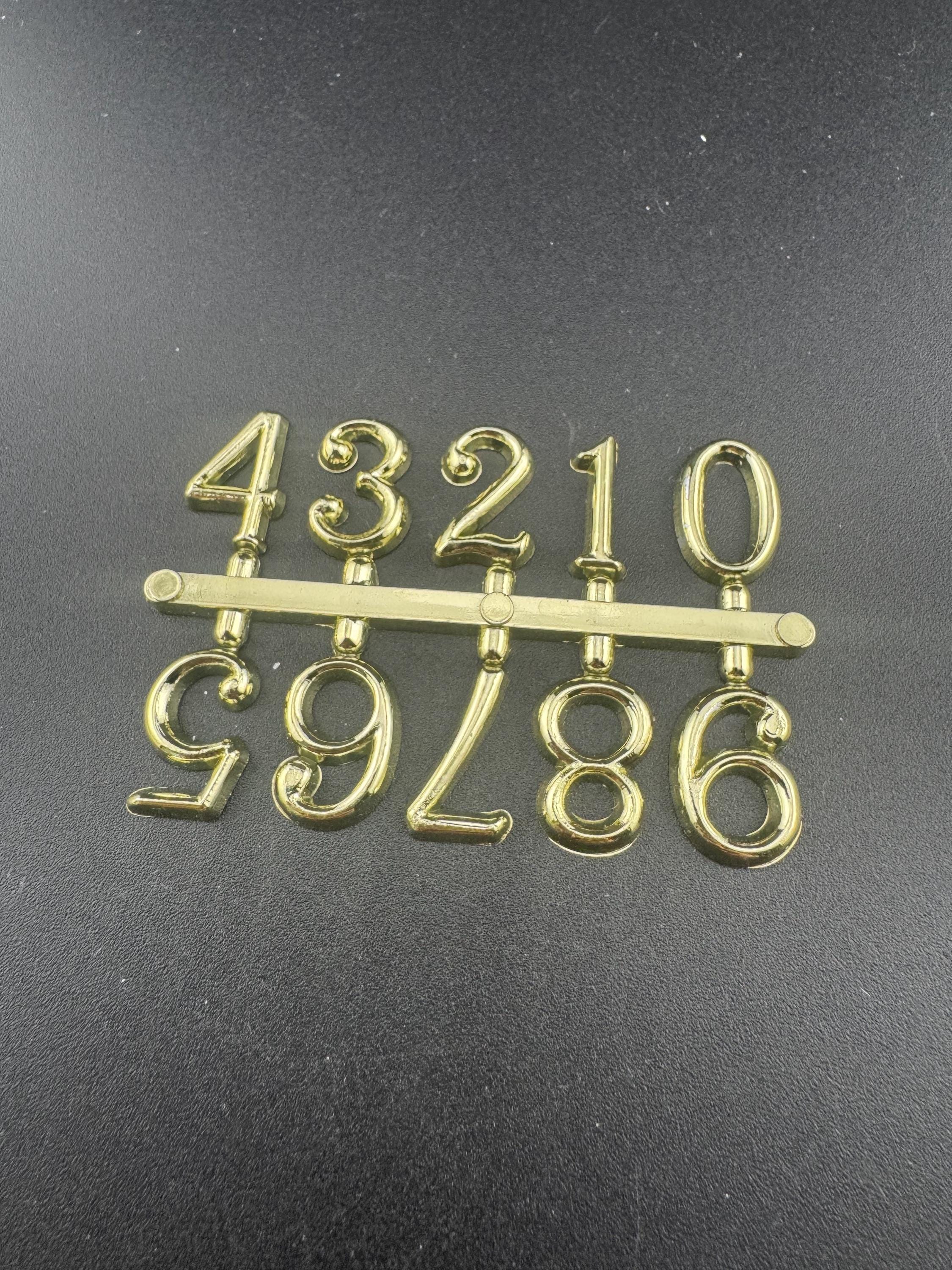 Gold Birthday Cake Number Toppers: Plastic Age Set