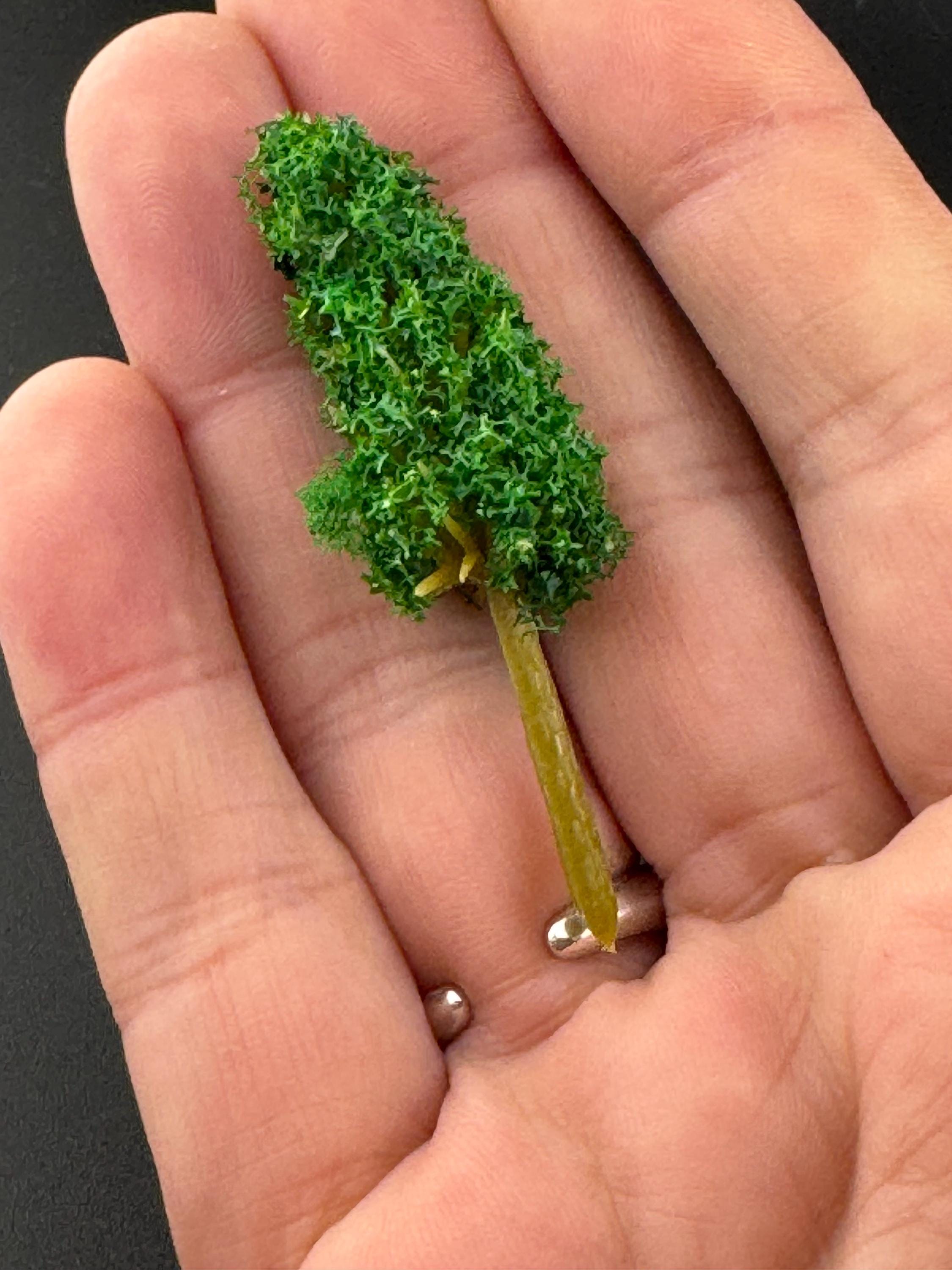 Miniature Fir Trees (5 Pieces): 5cm Cake Toppers, Woodland Scenery