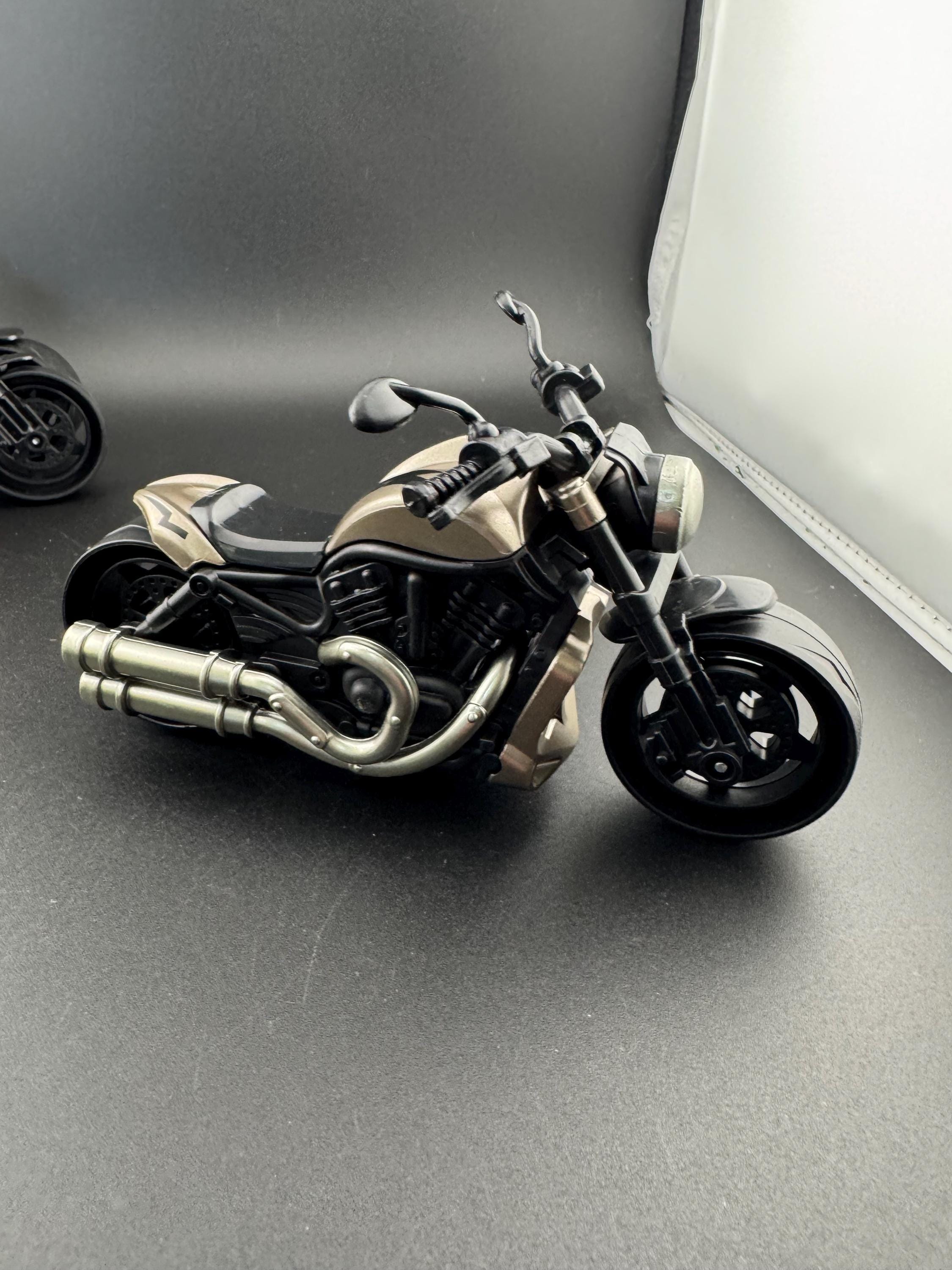 Miniature Motorbike Cake Topper: Novelty Toy Motorcycle