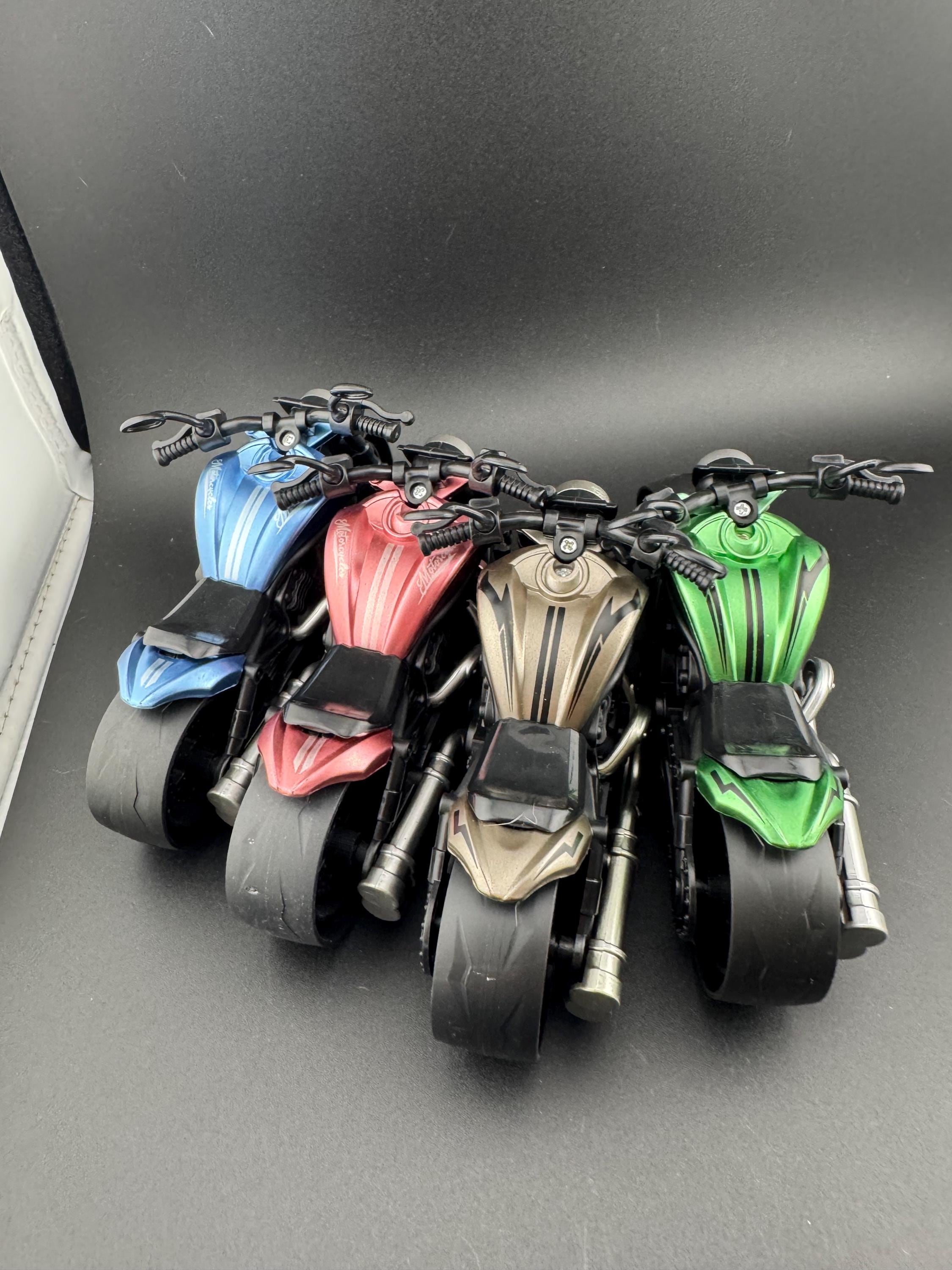Miniature Motorbike Cake Topper: Novelty Toy Motorcycle