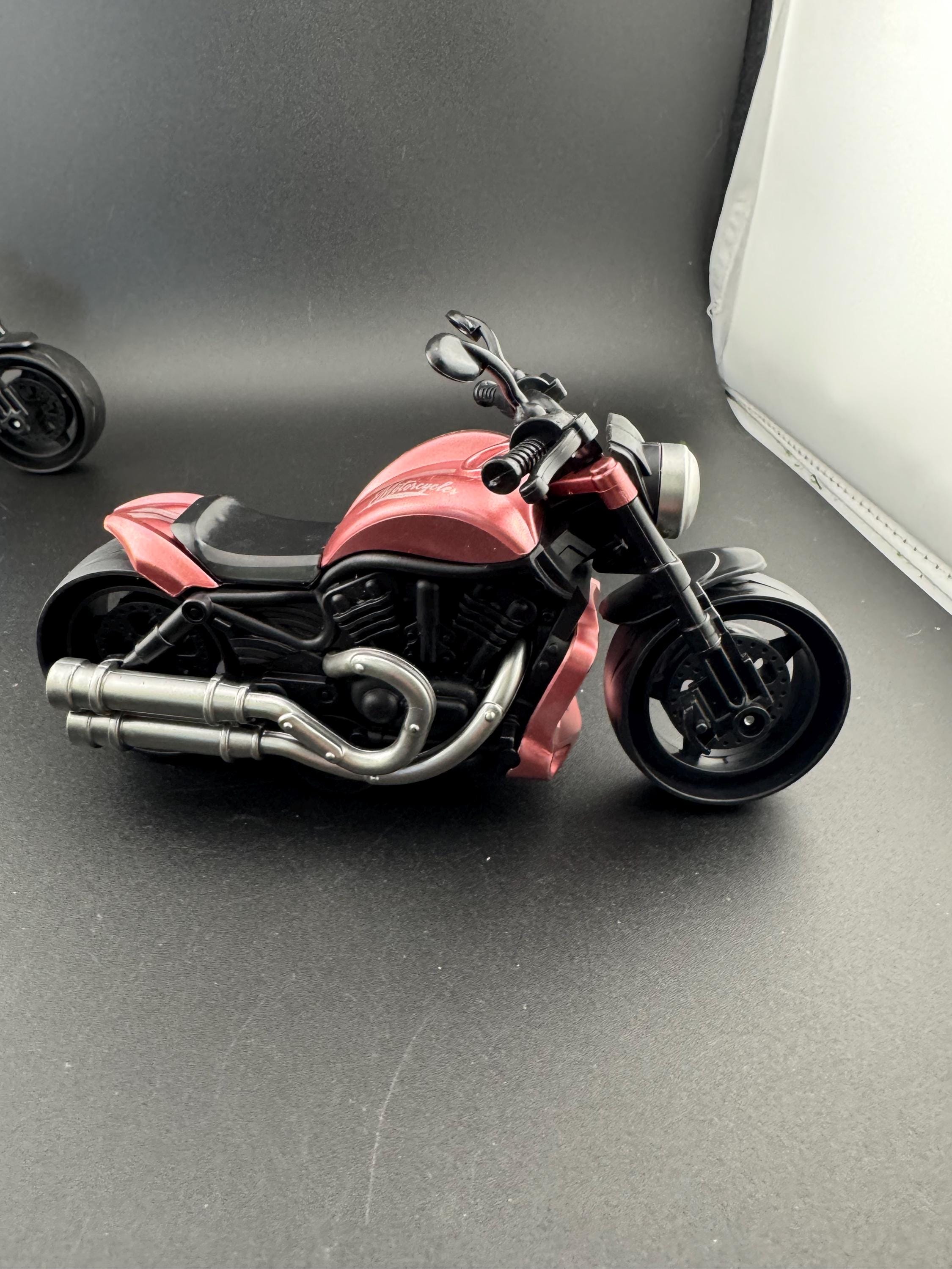Miniature Motorbike Cake Topper: Novelty Toy Motorcycle