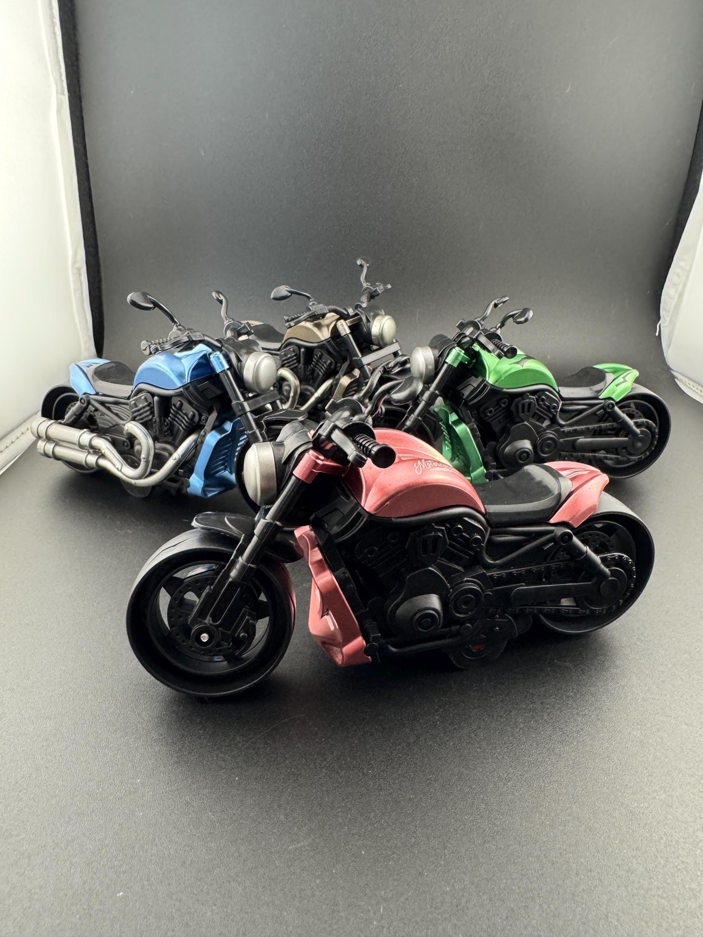 Miniature Motorbike Cake Topper: Novelty Toy Motorcycle