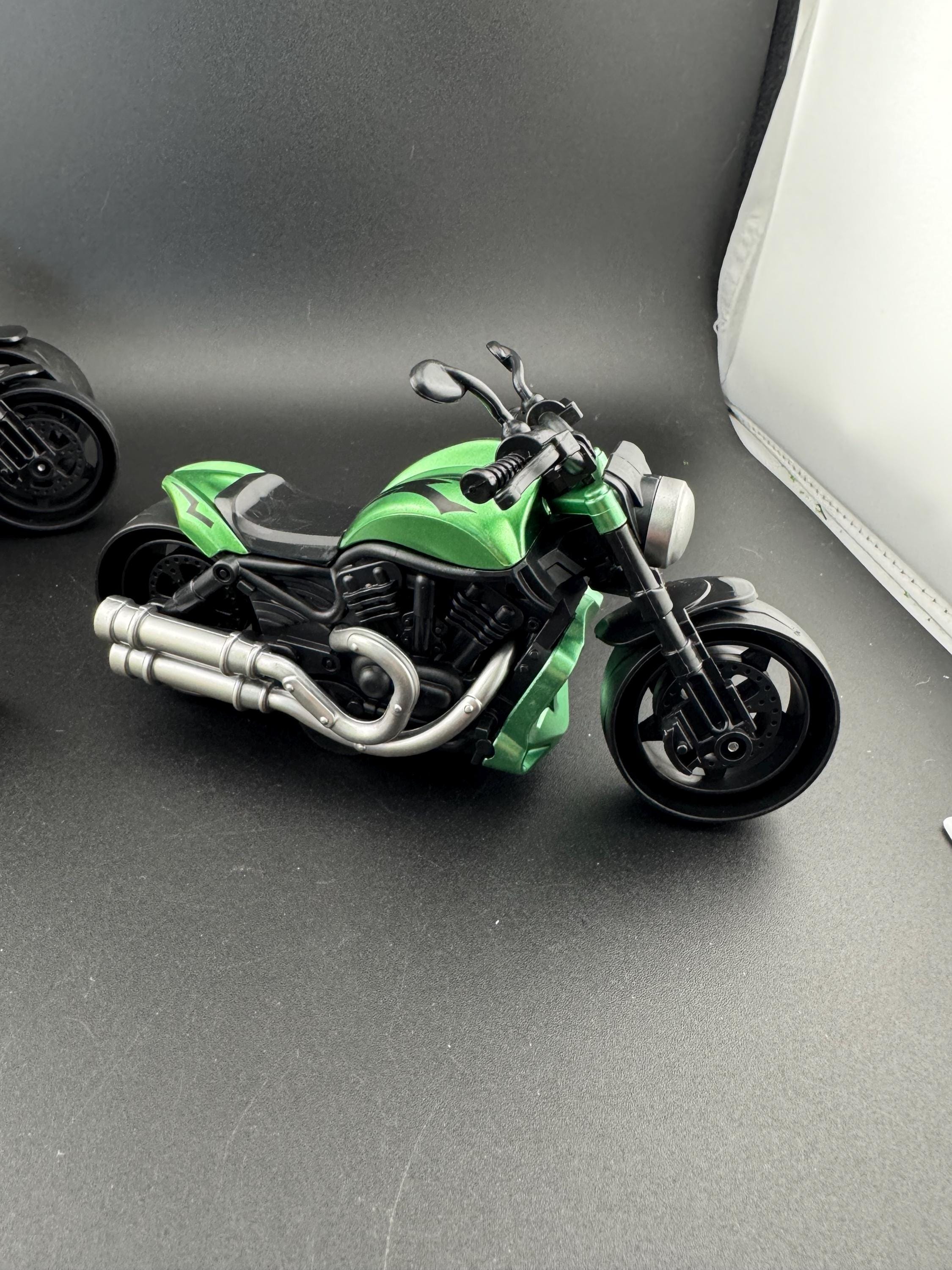 Miniature Motorbike Cake Topper: Novelty Toy Motorcycle