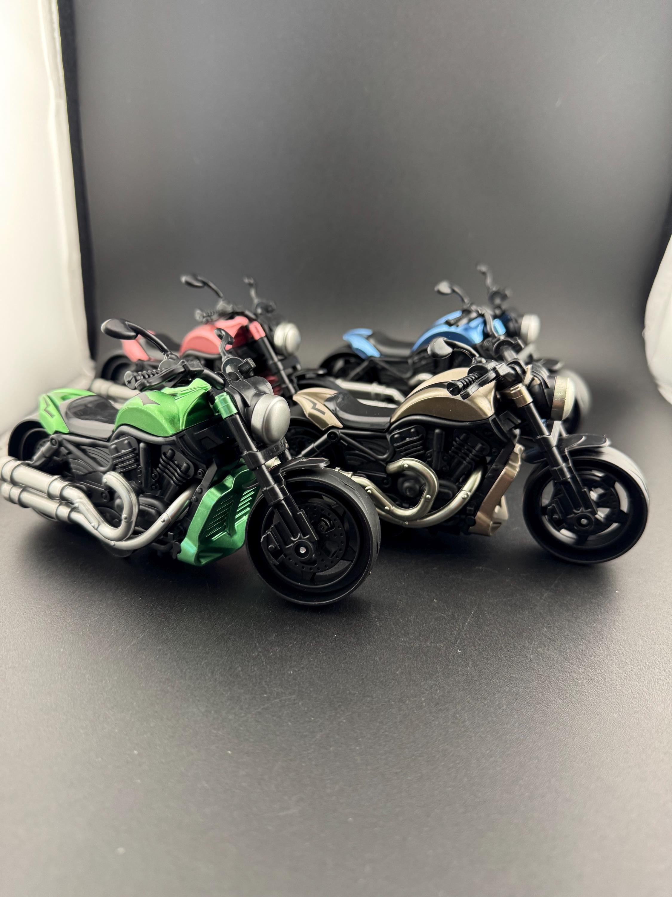 Miniature Motorbike Cake Topper: Novelty Toy Motorcycle