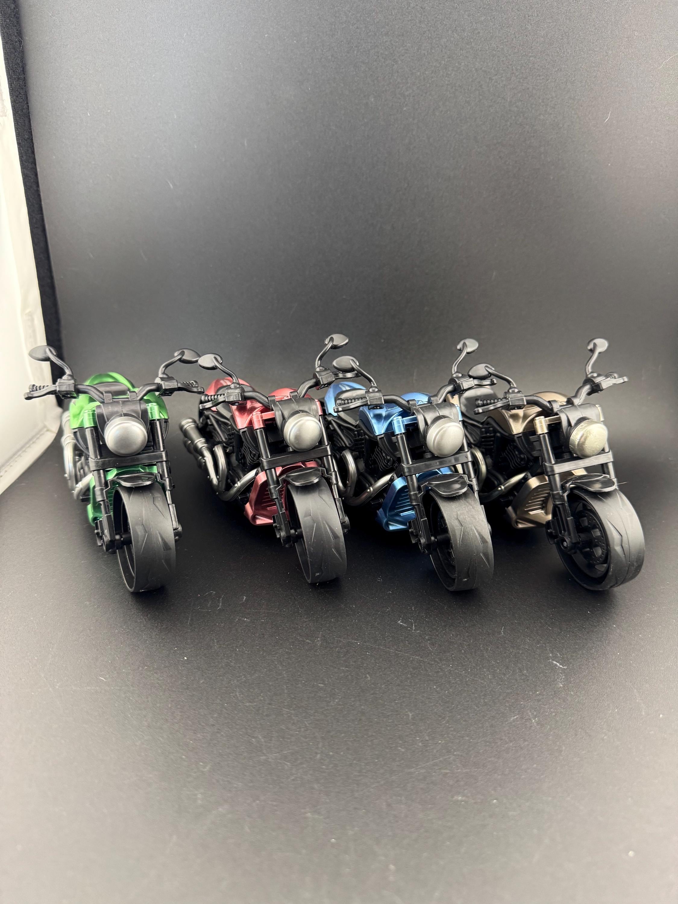 Miniature Motorbike Cake Topper: Novelty Toy Motorcycle