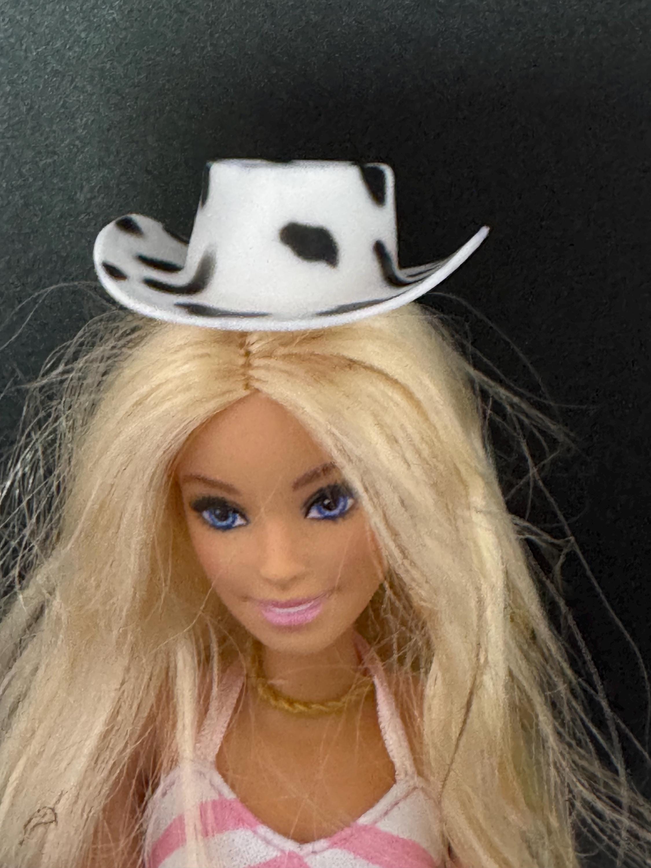 Miniature Cowboy Hat Cake Topper: Western Doll Hats