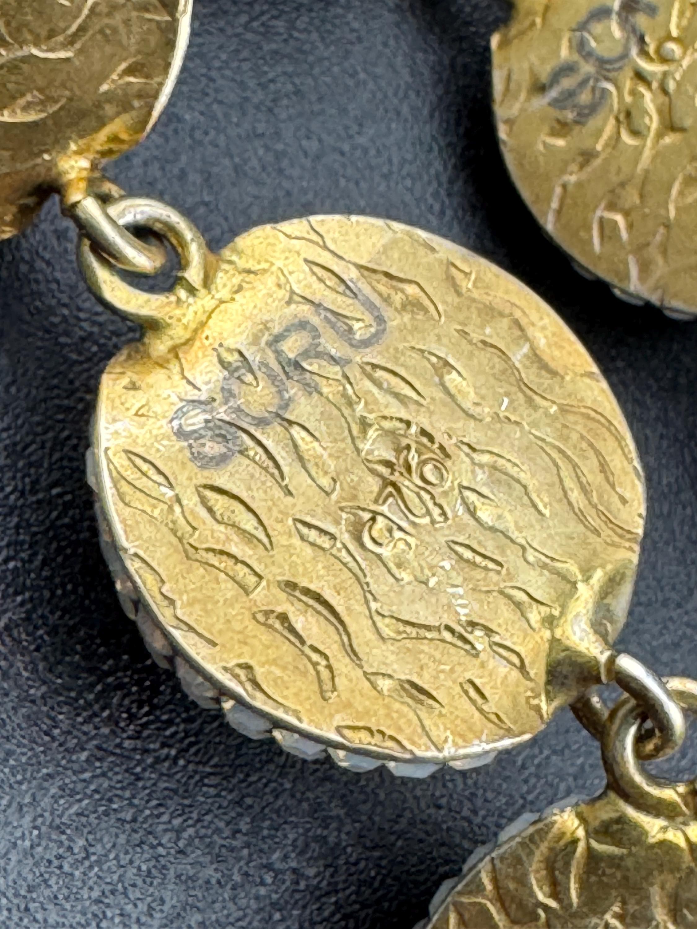 SORU Baroque Pearl Drop Earrings: 925 Silver Gilt Diamanté, 7cm