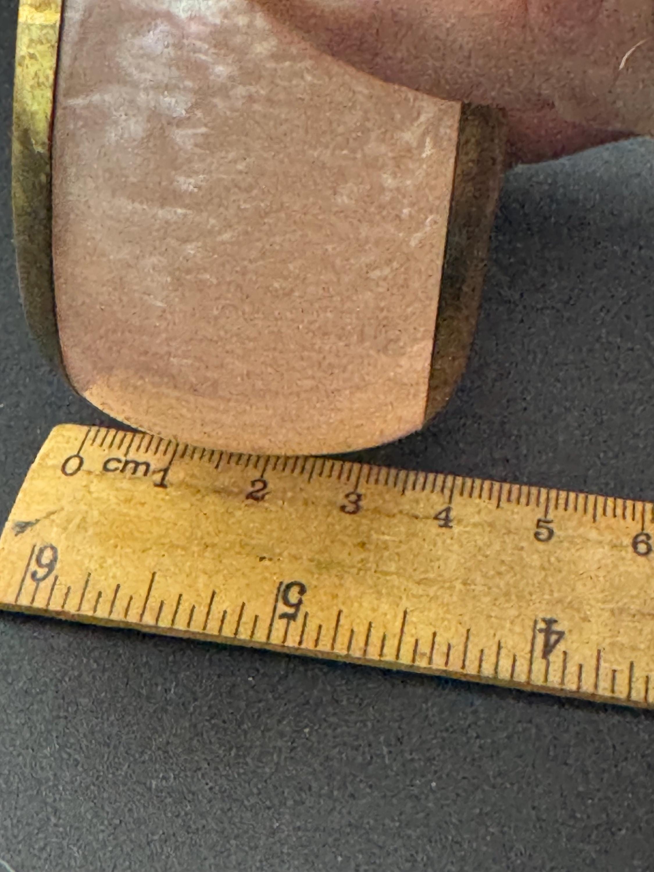 Pink and brass wide acrylic plastic bangle, stacking