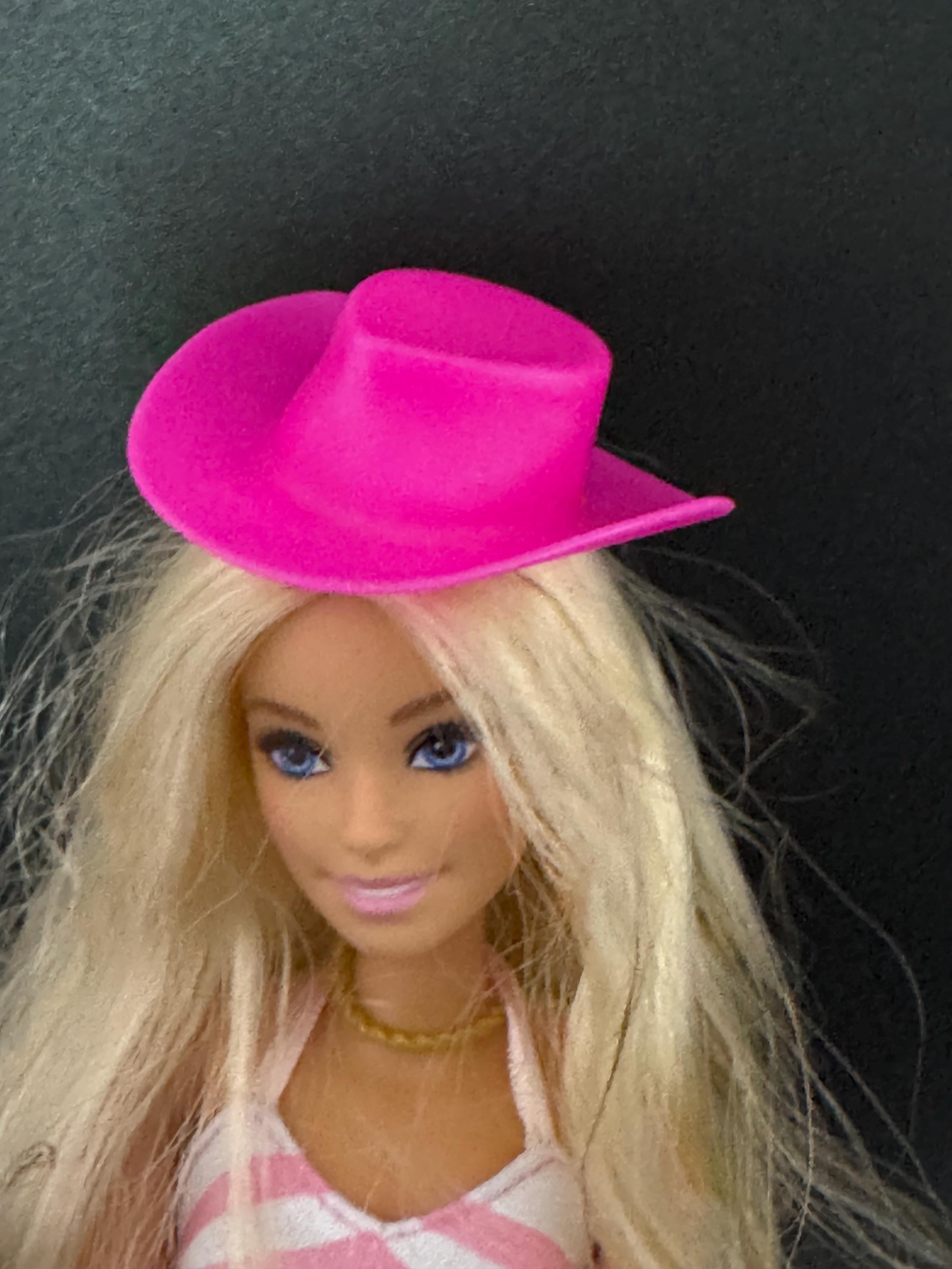 Miniature Cowboy Hat Cake Topper: Western Doll Hats