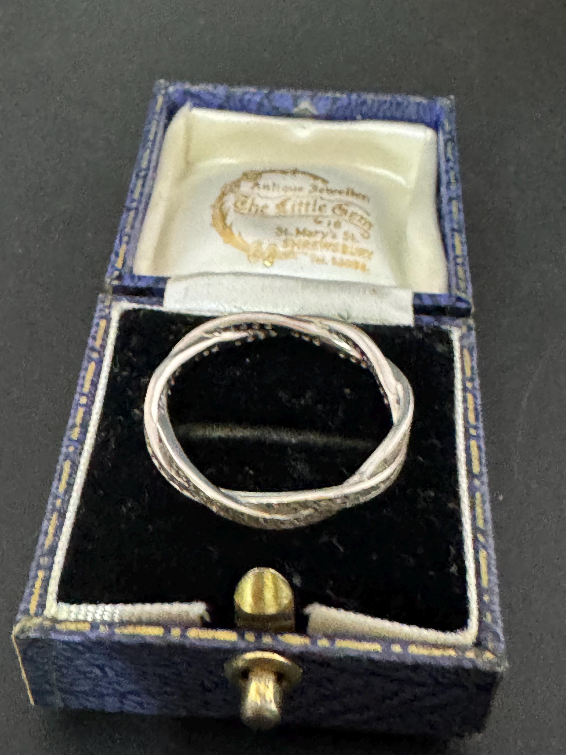 Sterling Silver Thumb Ring: XL Clear Gemstone Dress Ring