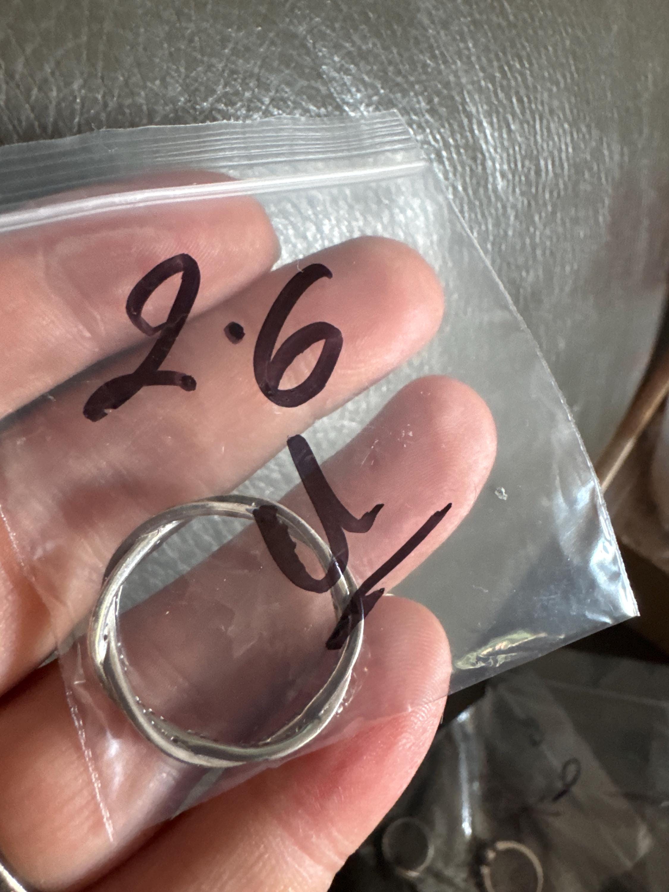 Sterling Silver Thumb Ring: XL Clear Gemstone Dress Ring