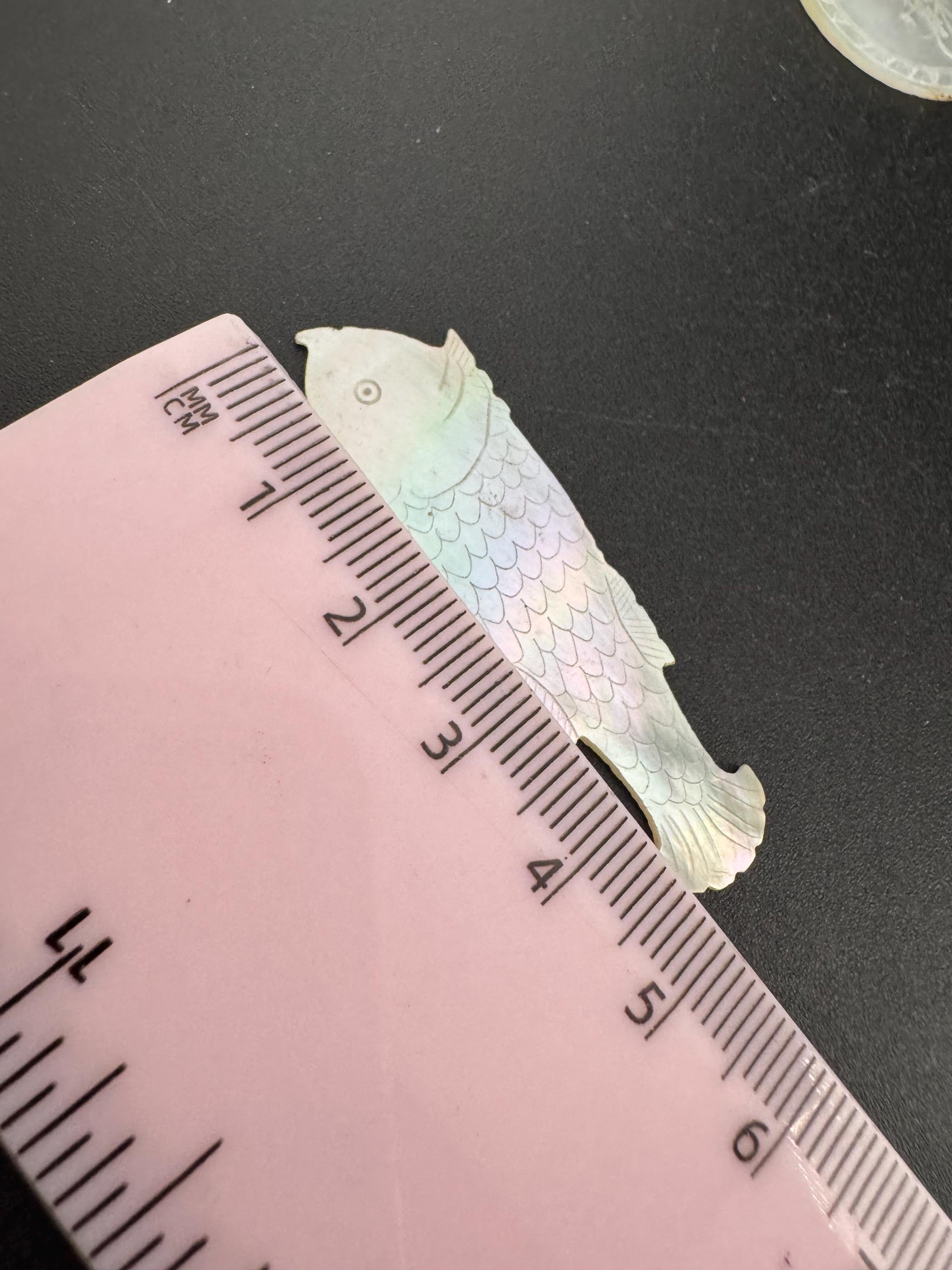price per piece antique mother of pearl Chinese fish gaming counters circa 17-1800s ideal for jewellery upcycle project Quing dynasty