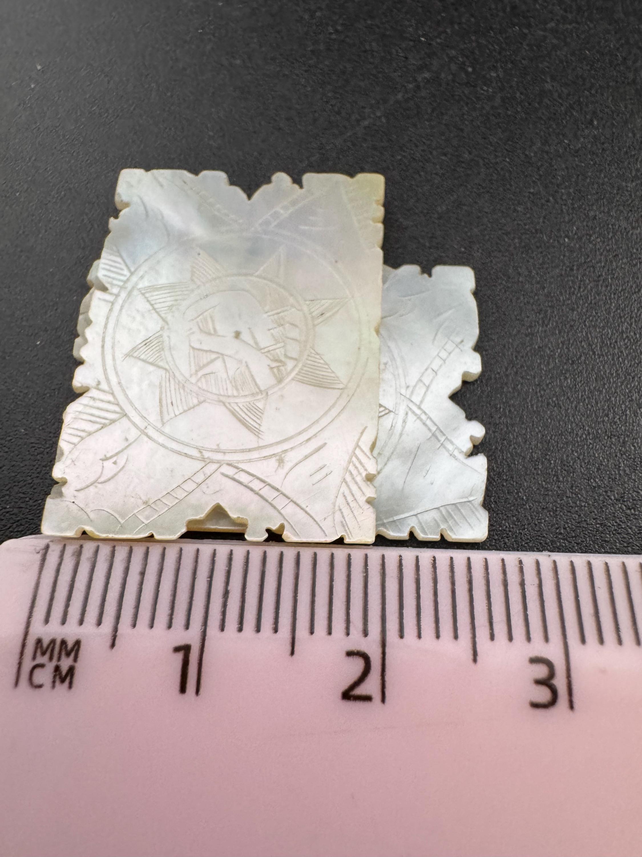 price per piece antique mother of pearl Chinese rectangular gaming counters circa 17-1800s ideal for jewellery upcycle project Quing dynasty