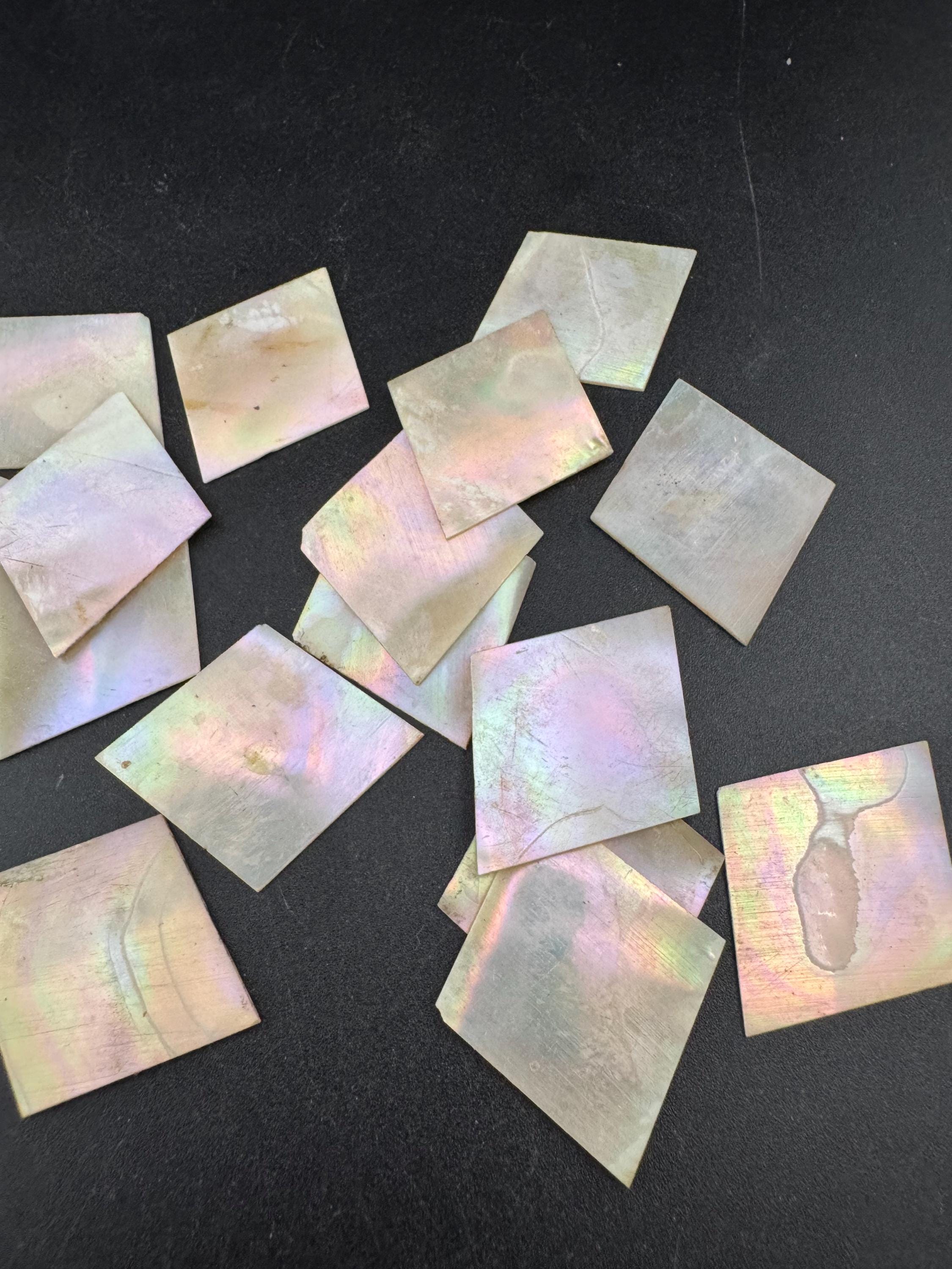 price per piece antique mother of pearl Chinese diamond gaming counters circa 17-1800s ideal for jewellery upcycle project Quing dynasty