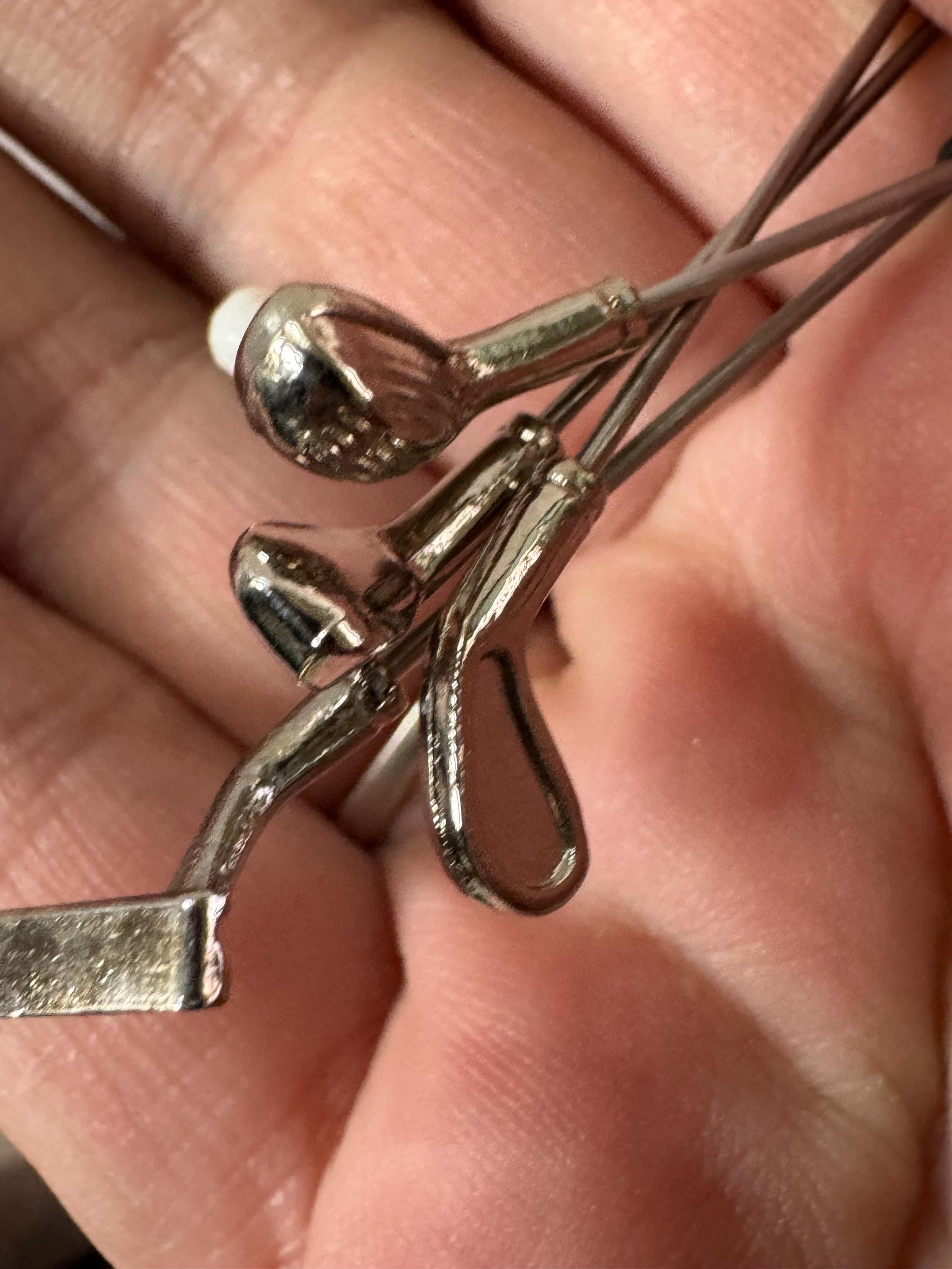 Miniature Golf Club Set: Dollhouse Cake Topper Decoration