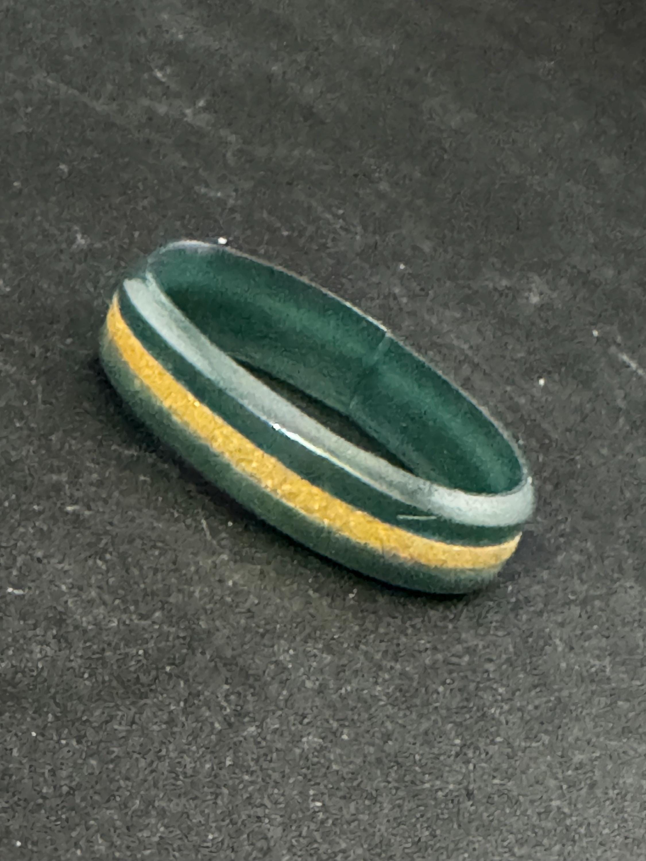 Art Deco Celluloid Green Early Plastic Scarf Ring Bakelite 1920s 1930s 1940s antique vintage