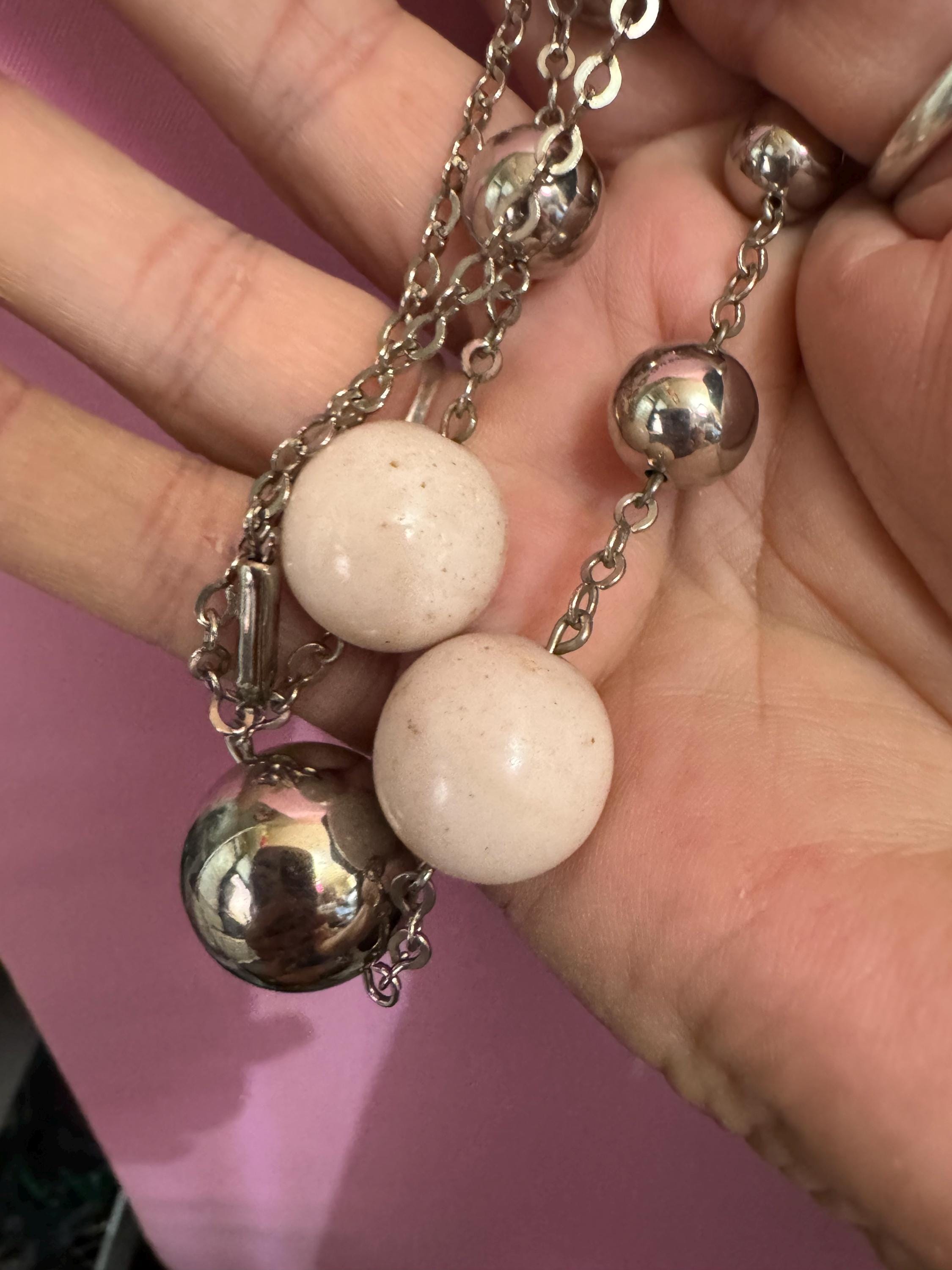 Genuine Czech silver Chromed deep light soft pink jakob Bengel style