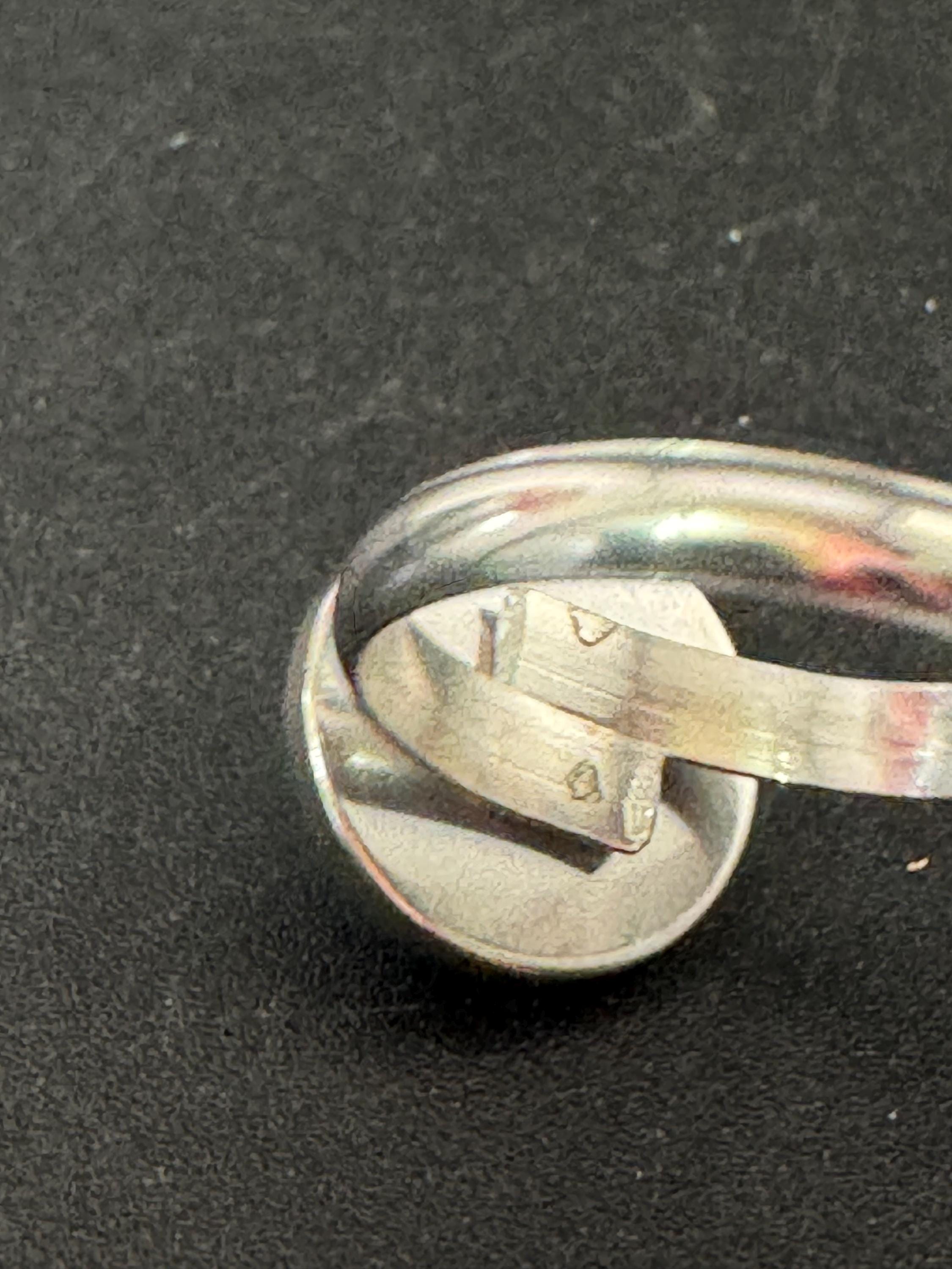 Adjustable 14mm bezel set Leopard print ring made from stainless steel, non Tarnish with a glass cabochon