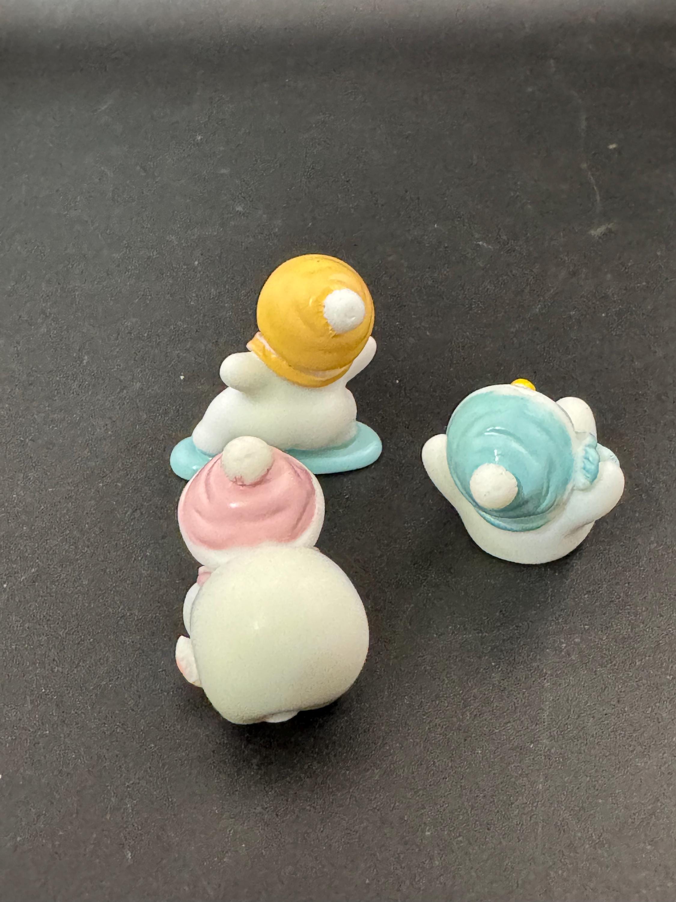 Snowman Cake Toppers: Set of 3, Reusable Christmas Decoration