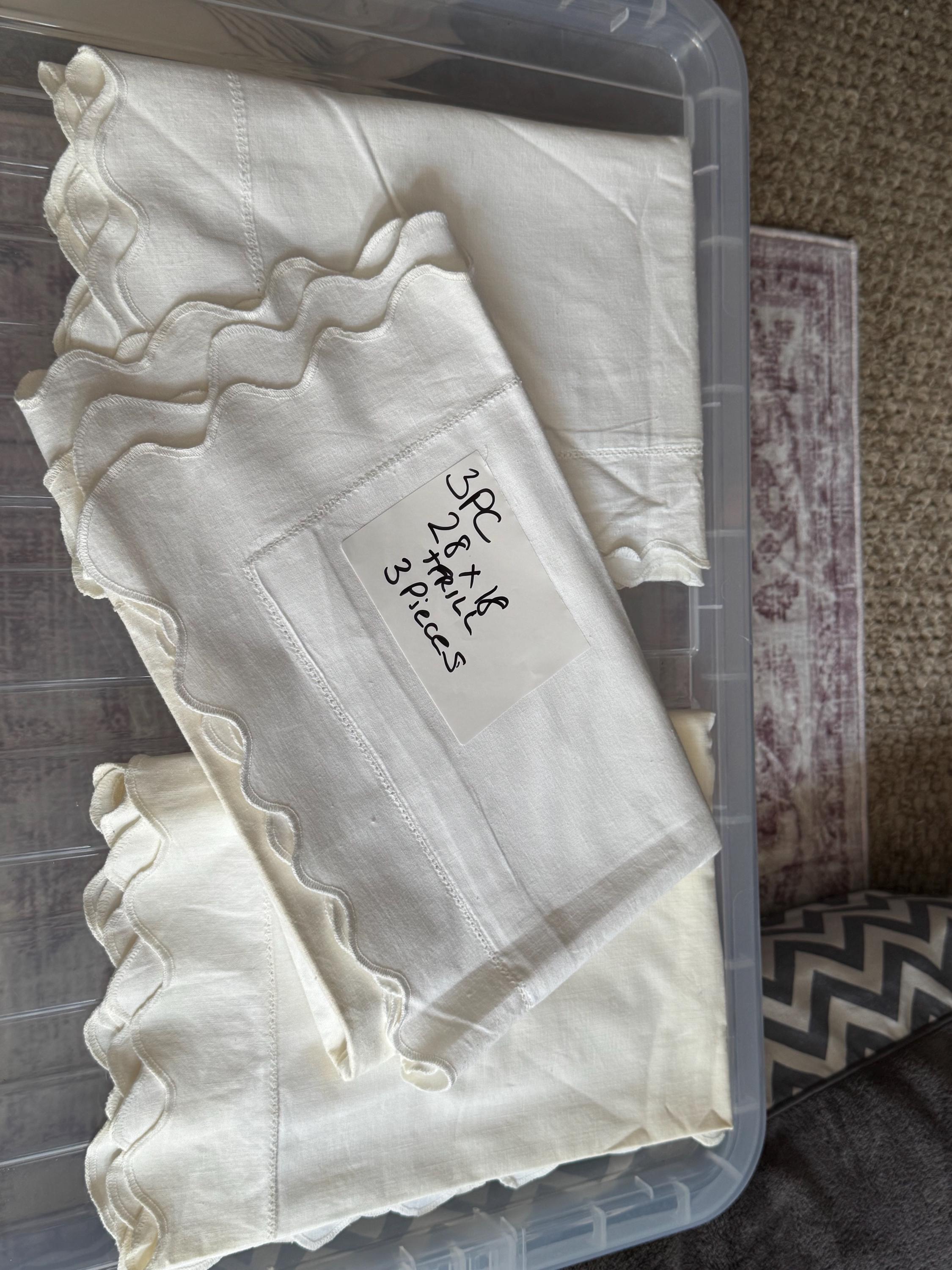 Embroidered Floral Roses Pillowcases: His & Hers Vintage Linens