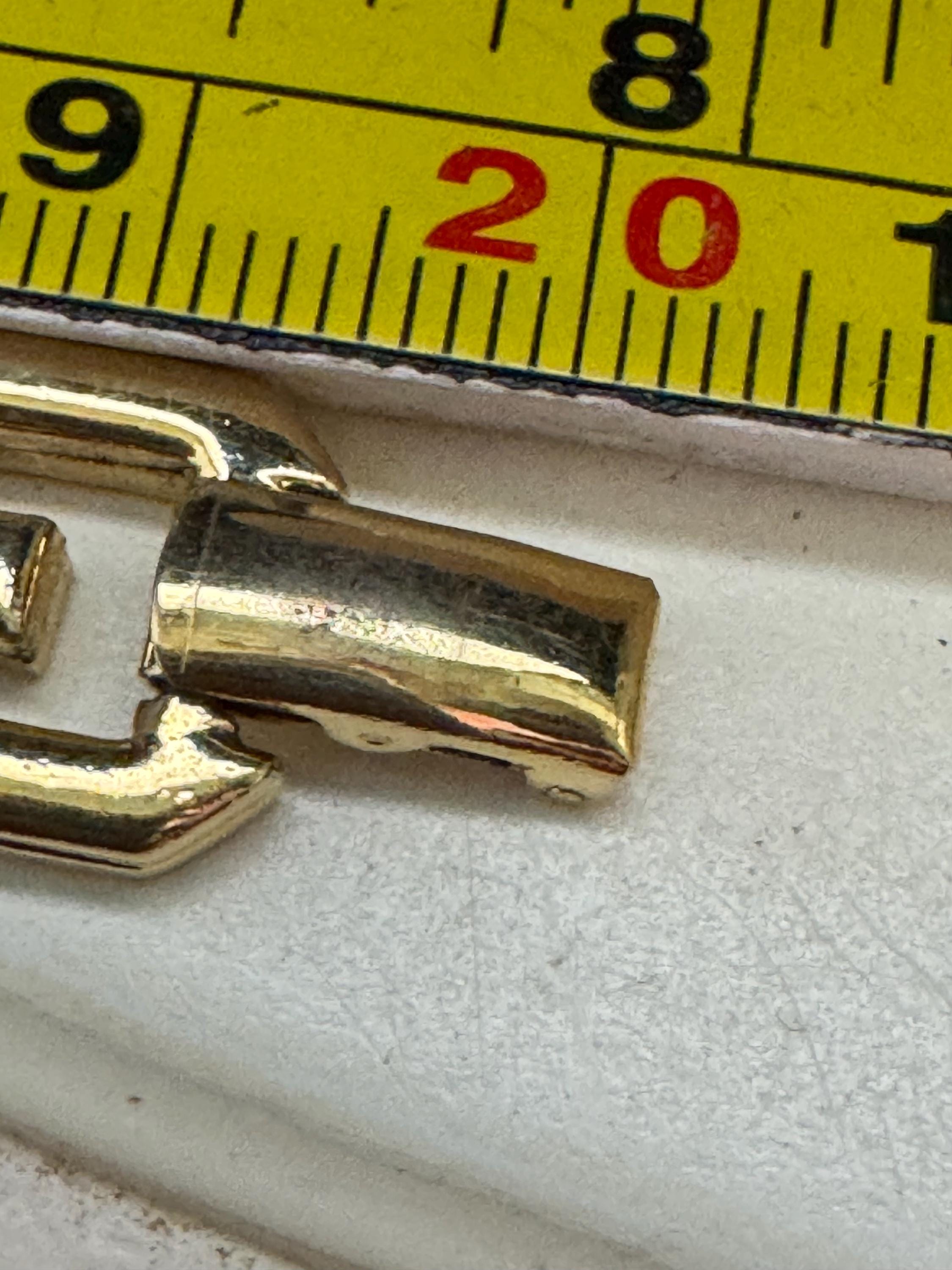 Vintage signed GIVENCHY Gold Plated Curb Bracelet: Chunky Panel Links