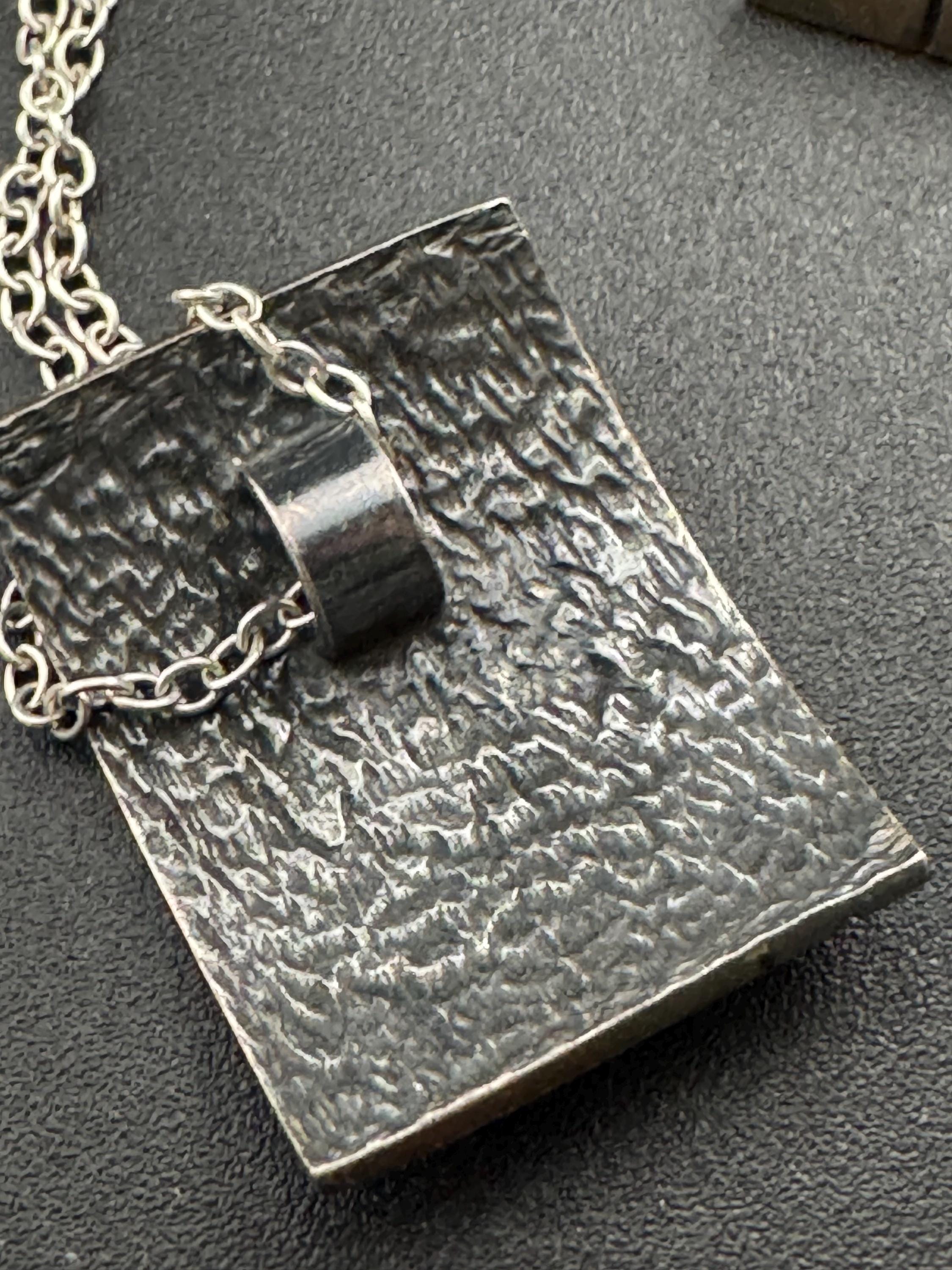 925 modernist sterling silver jewellery set, 2 pairs earrings, pendant necklace and ring size L