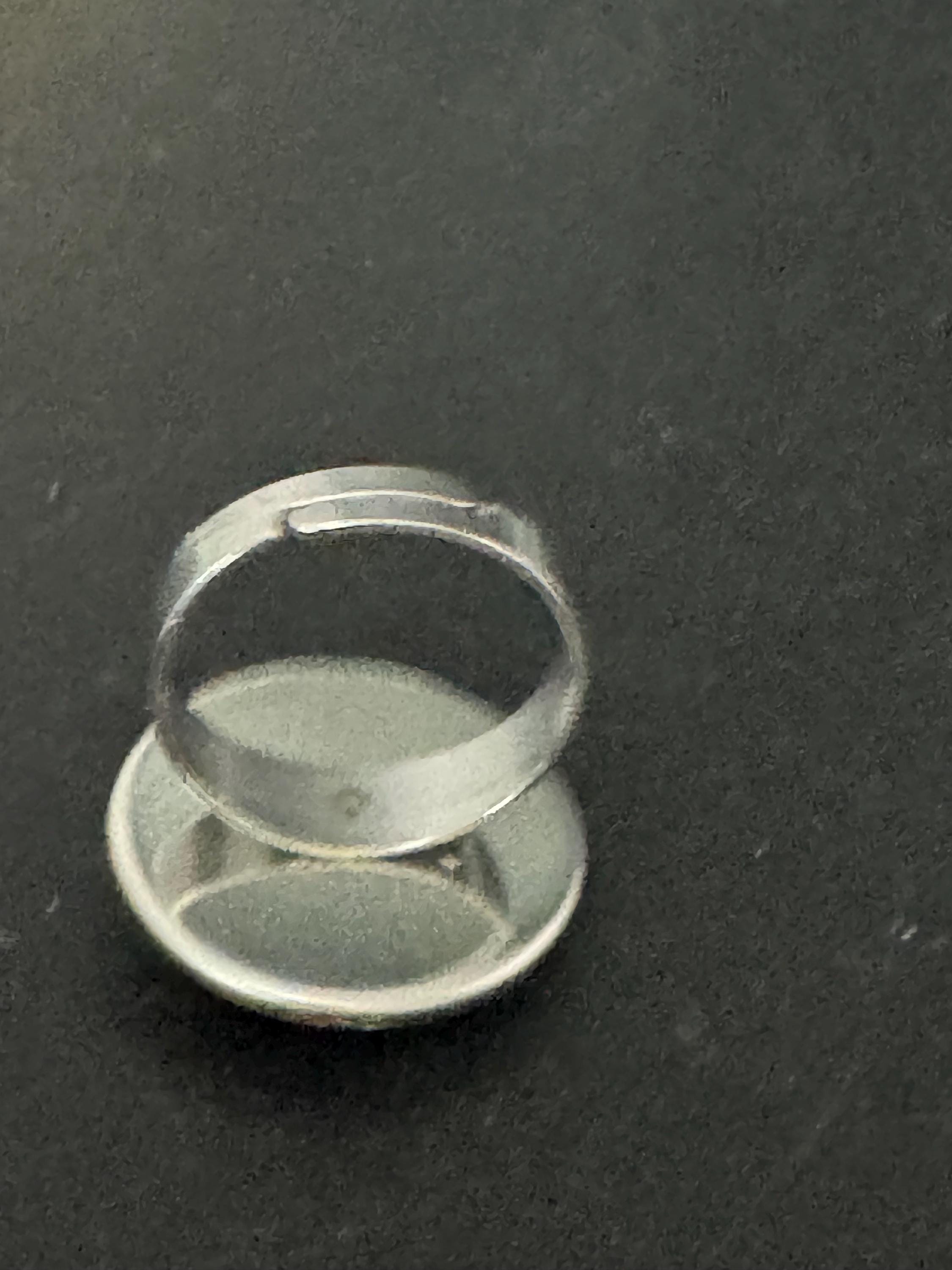 Vinyl Record Ring: Stainless Steel Adjustable Band, DJ Music Jewellery