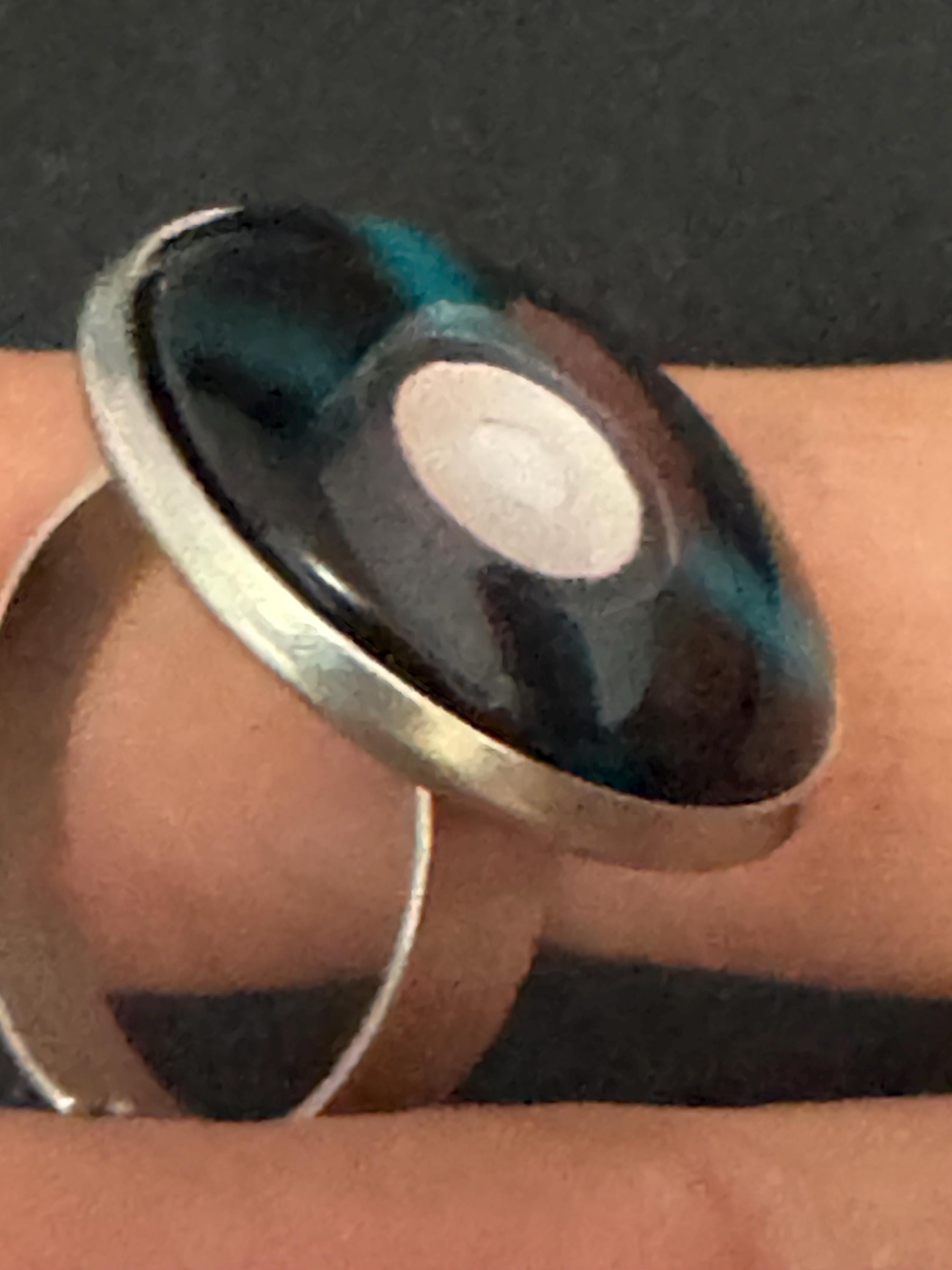 Vinyl Record Ring: Stainless Steel Adjustable Band, DJ Music Jewellery